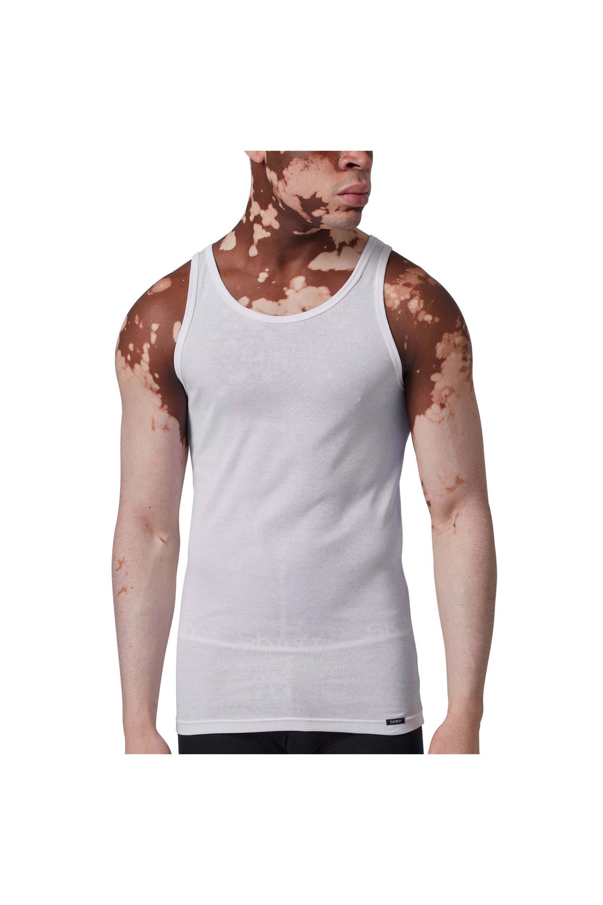 Skiny-Herren Unterhemden, 2er Pack - Tank Top DP, ärmellos, Feinripp, Baumwolle 5