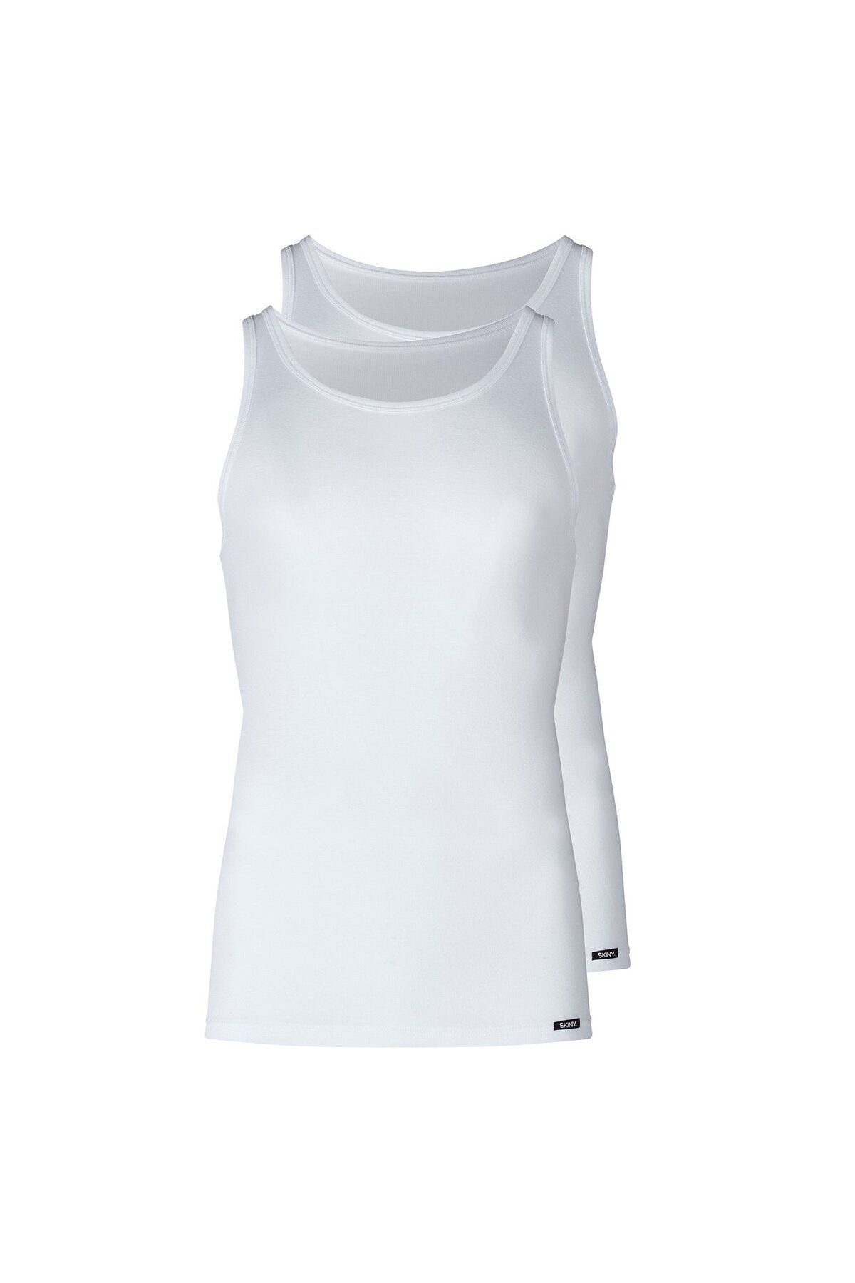 Skiny-Herren Unterhemden, 2er Pack - Tank Top DP, ärmellos, Feinripp, Baumwolle 8