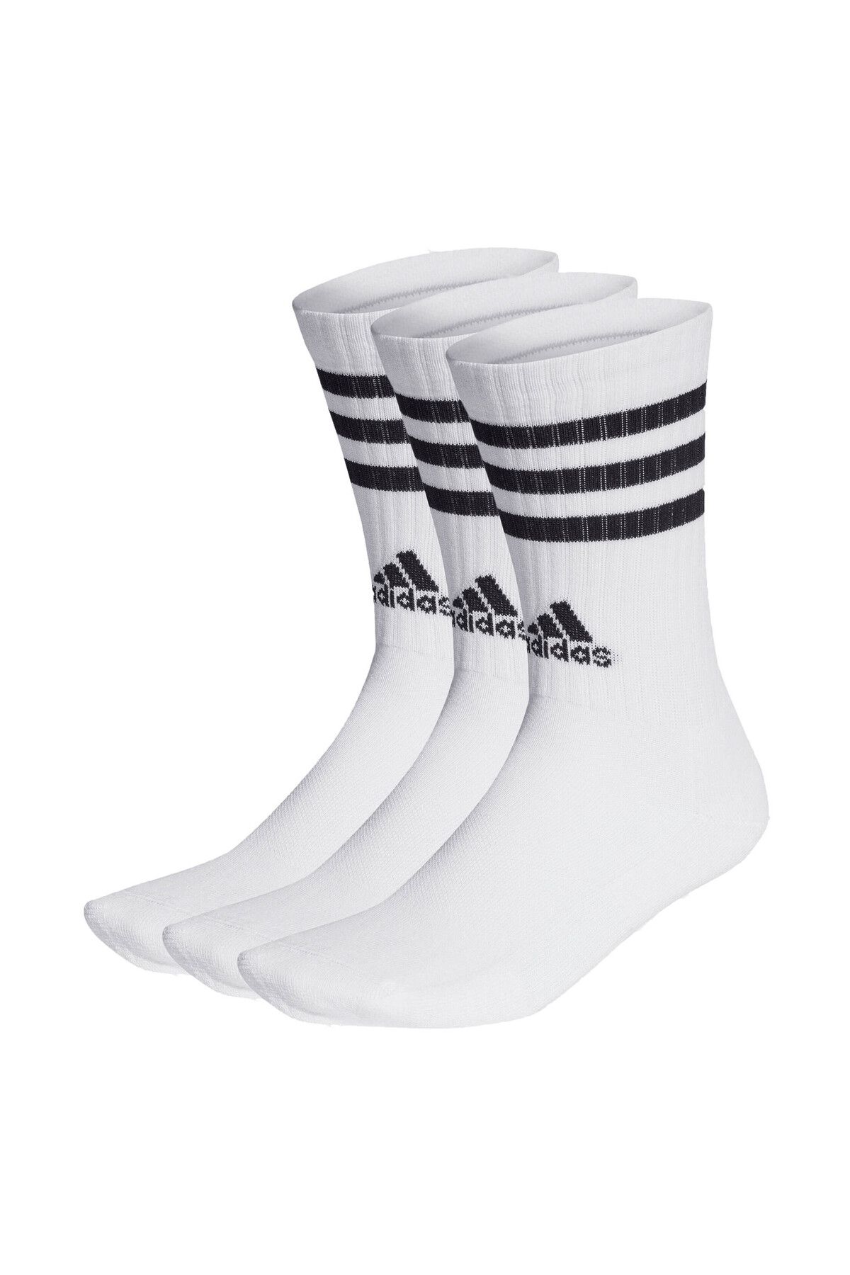 adidas-Unisex Socken, 6er Pack - 3-Streifen Cushioned Crew, Logo, Streifen, gepolstert 3