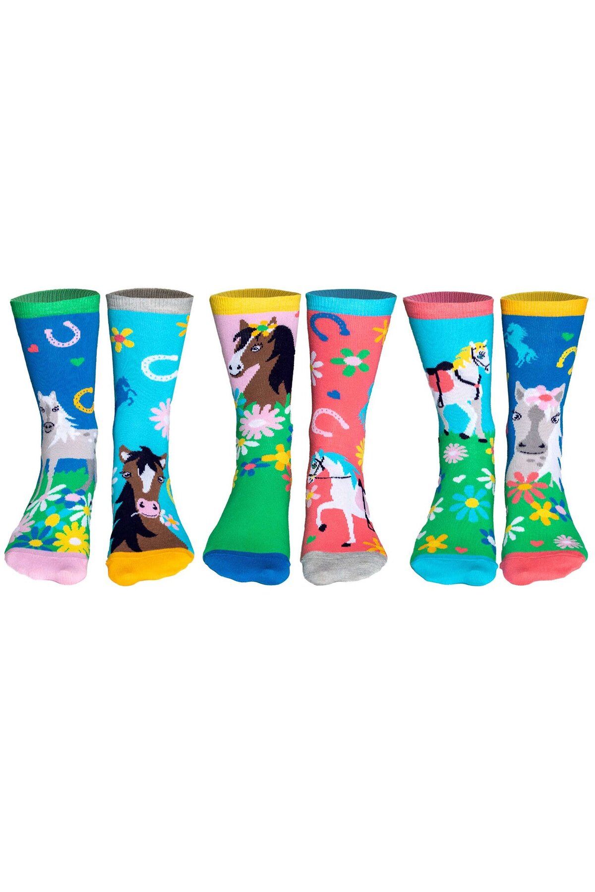 United Oddsocks-Kinder Socken, 6 individuelle Socken - Geschenkbox, Motivsocken 5