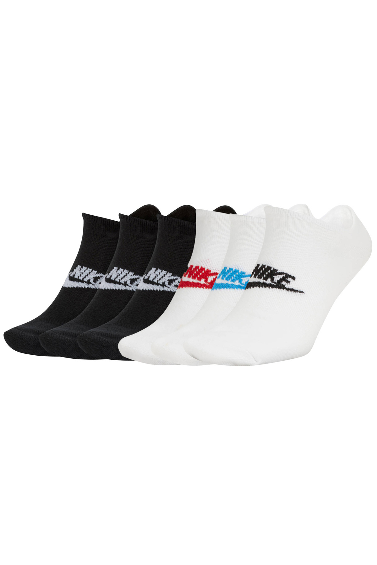 Nike-Unisex 6er Pack Sneaker Sportsocken - Everyday Essential, Logo, einfarbig 1