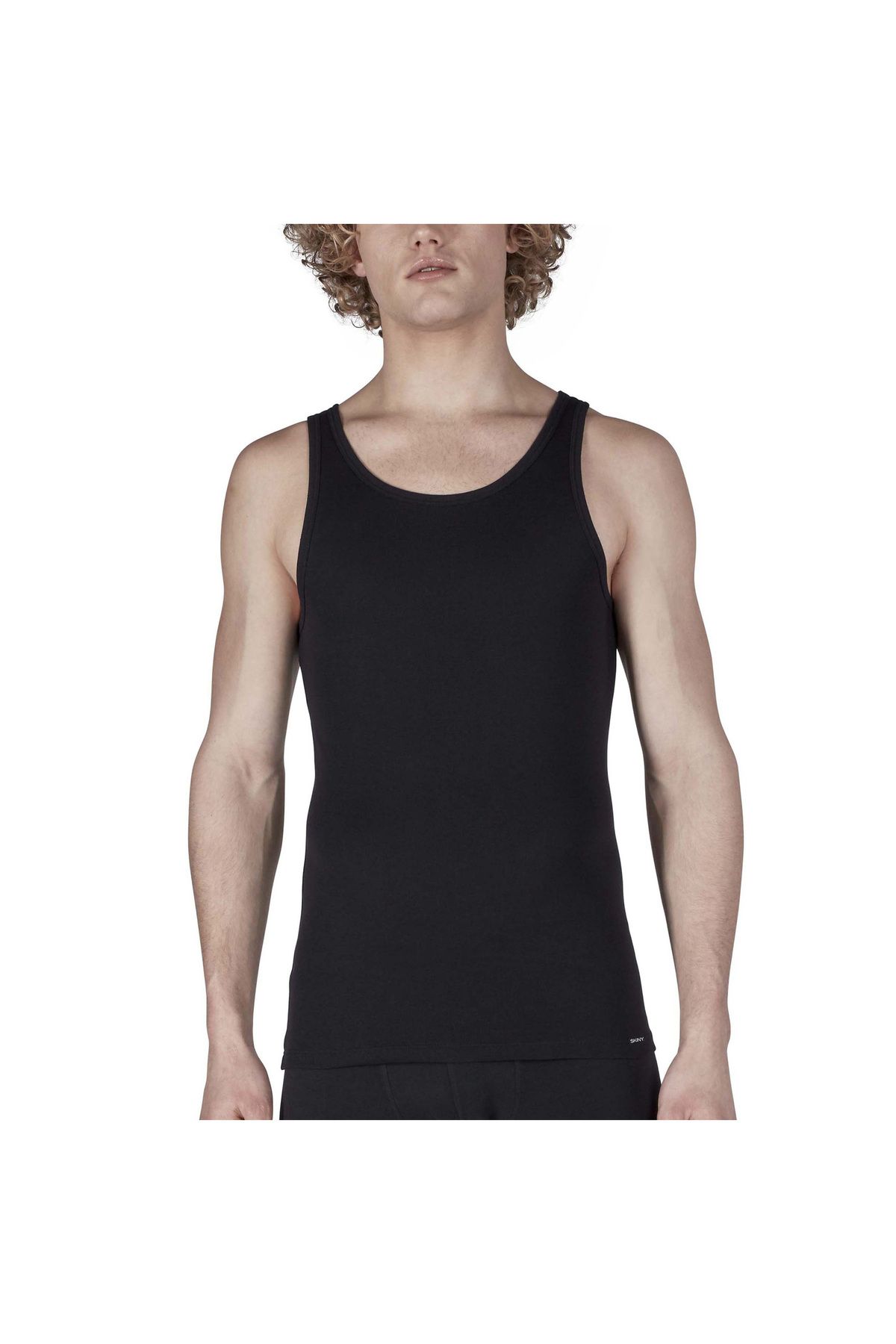 Skiny-Herren Unterhemden, 2er Pack - Tank Top DP, ärmellos, Feinripp, Baumwolle 5