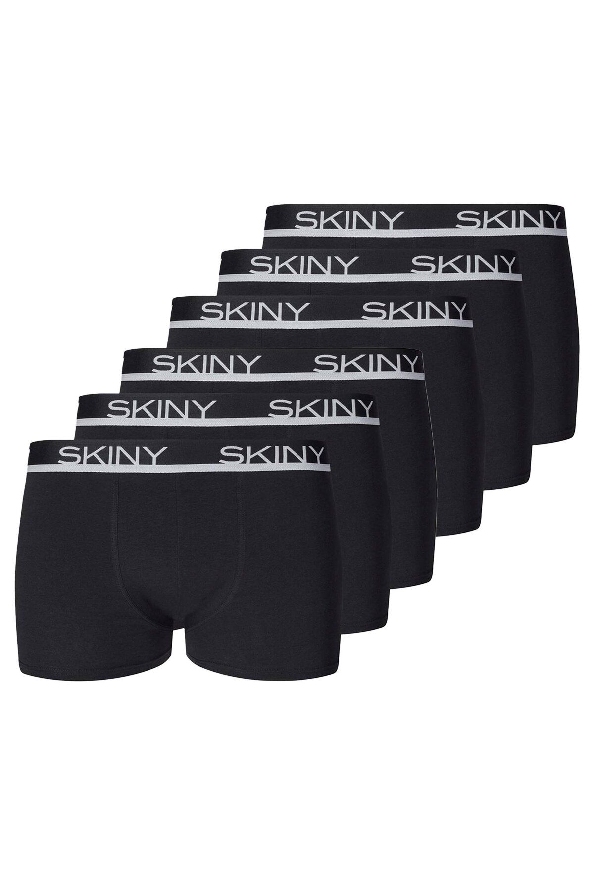 Skiny-Herren Boxer Shorts 6er Pack - Trunks, Pants, Unterwäsche Set, Cotton Stretch 1