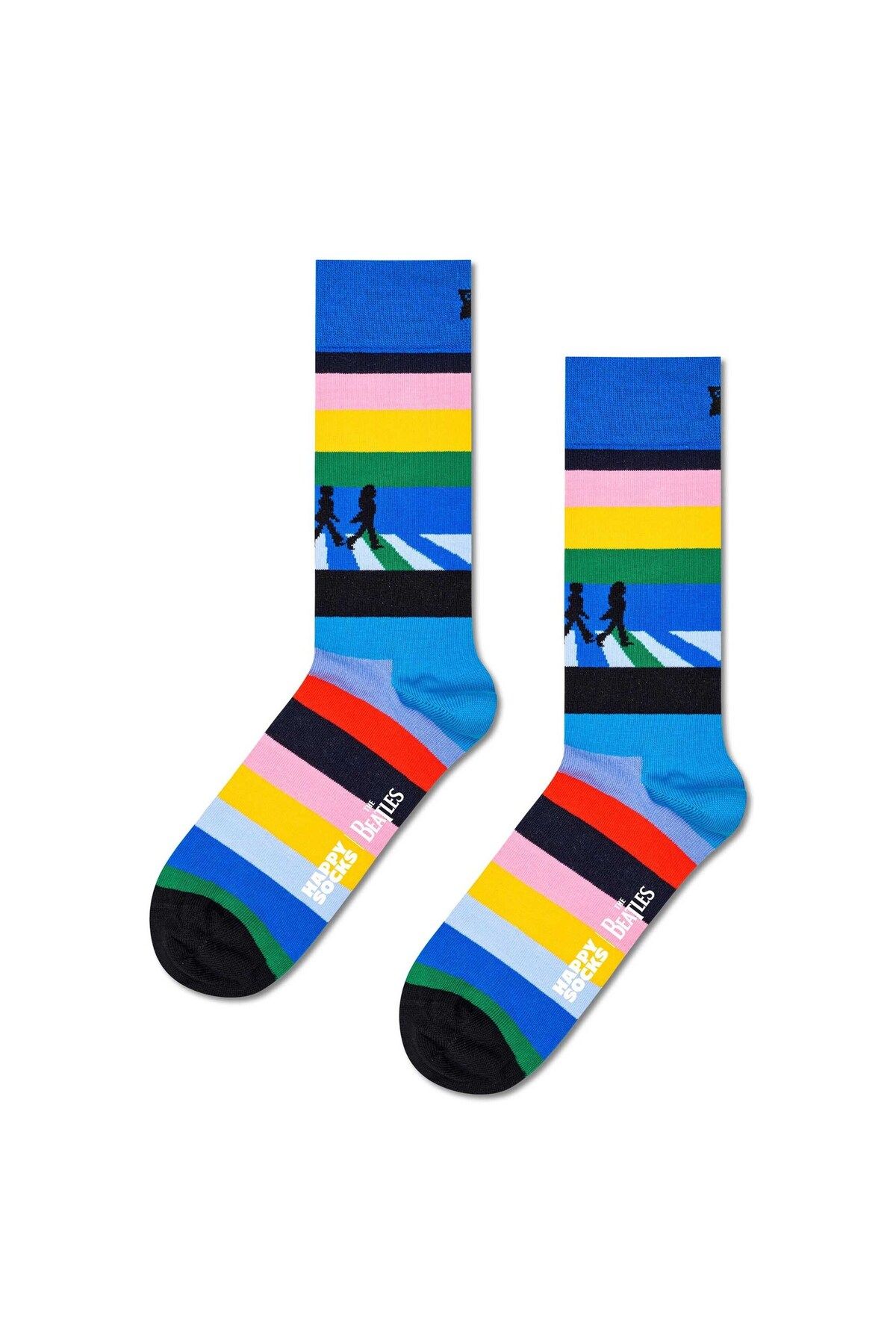 Happy Socks-Unisex Socken, 3er Pack - The Beatles Gift Set, Geschenkbox, Farb-Mix 2