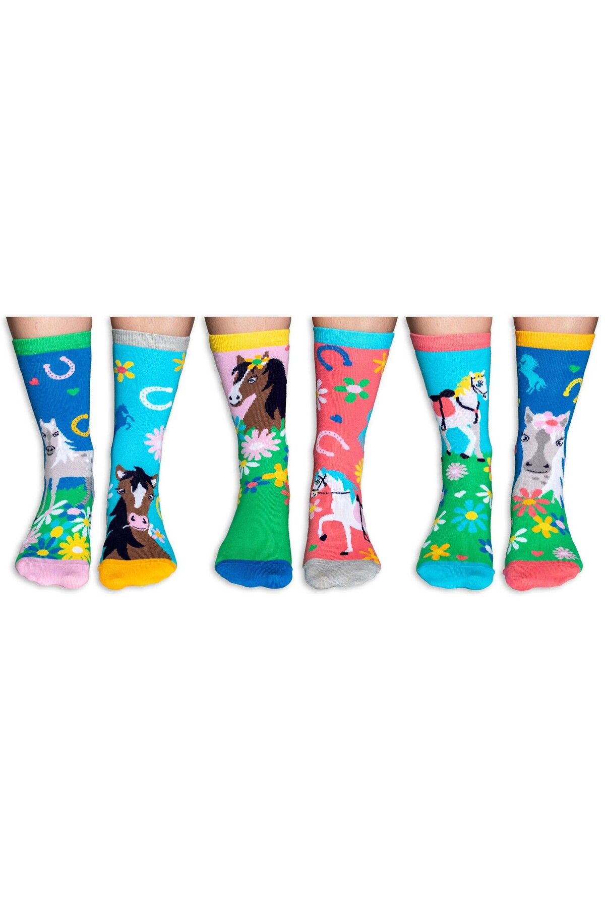 United Oddsocks-Kinder Socken, 6 individuelle Socken - Geschenkbox, Motivsocken 3