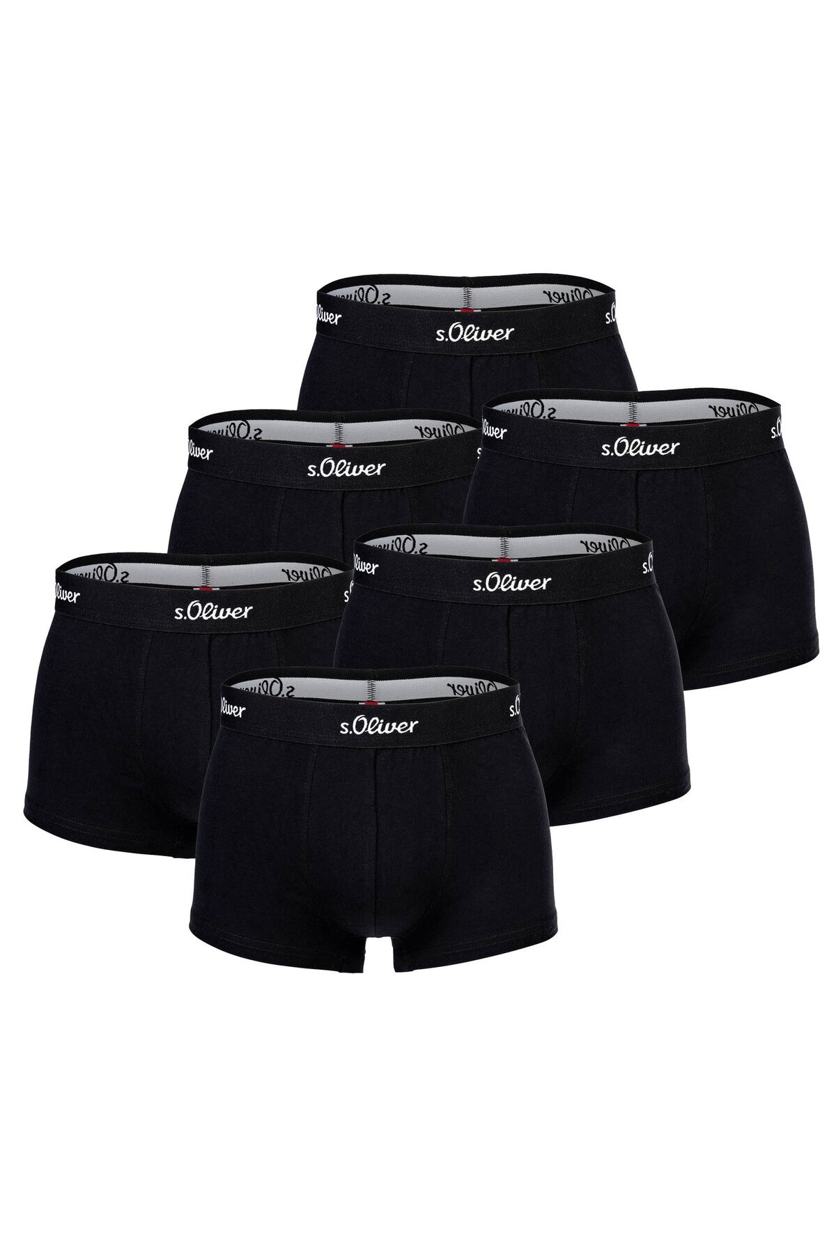 s.Oliver-Herren Boxershorts, 6er Pack - Trunks, Hipsters, Baumwoll-Stretch 2