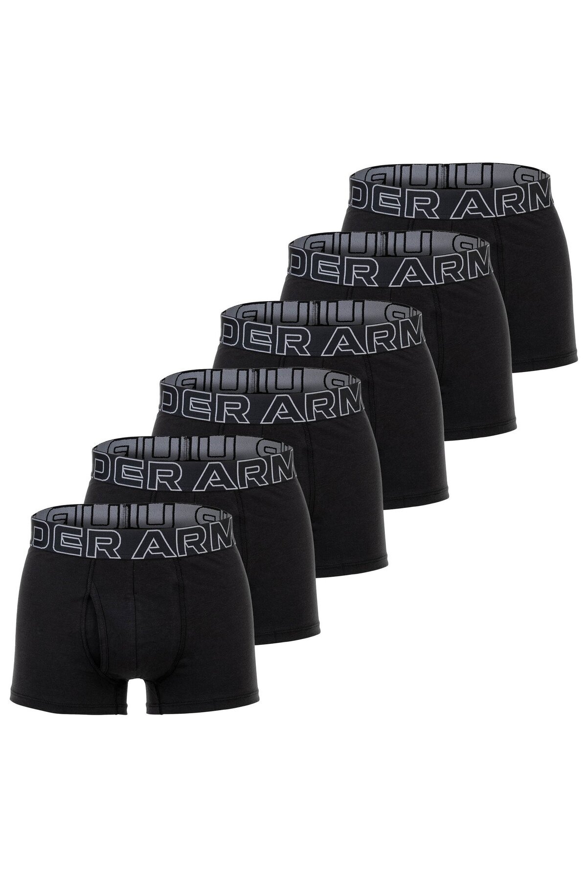 Under Armour-Herren Boxershorts, 6er Pack - Performance Cotton Trunks, Stretch, Baumwollmischung, ei 1