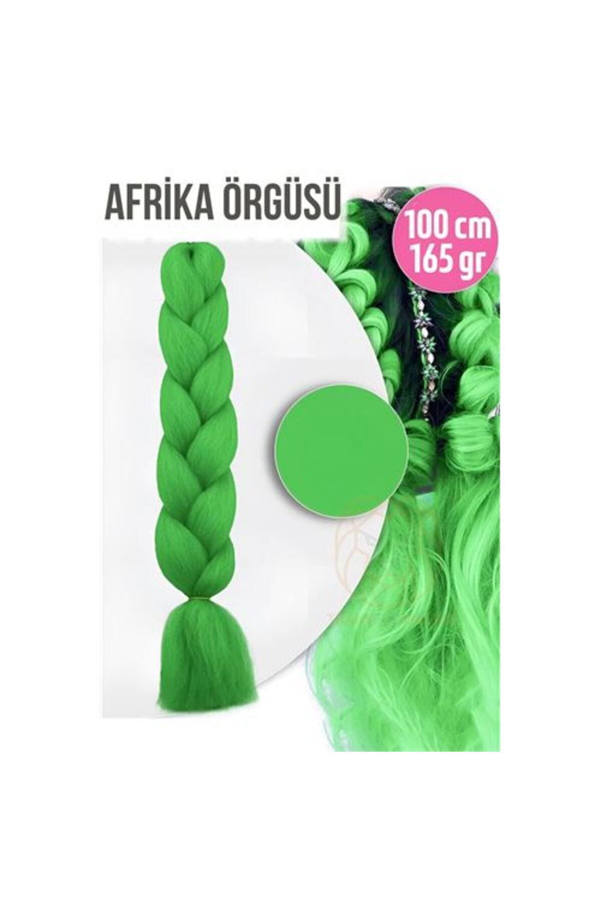 indirimvar Afrika örügüsü Rasta 100 Cm 165 Gr 1097 Yeşil