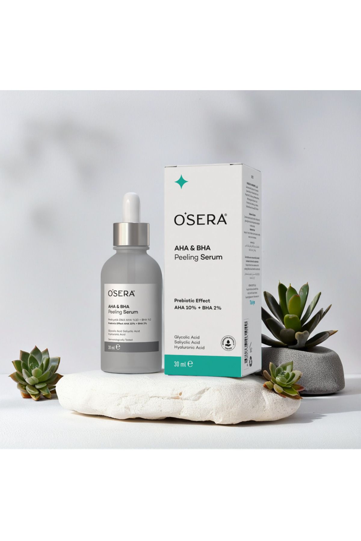 OSERA Aha & Bha Prebiyotik Etkili Peeling Cilt Serumu 30 Ml (aha 10% + Bha 2%)