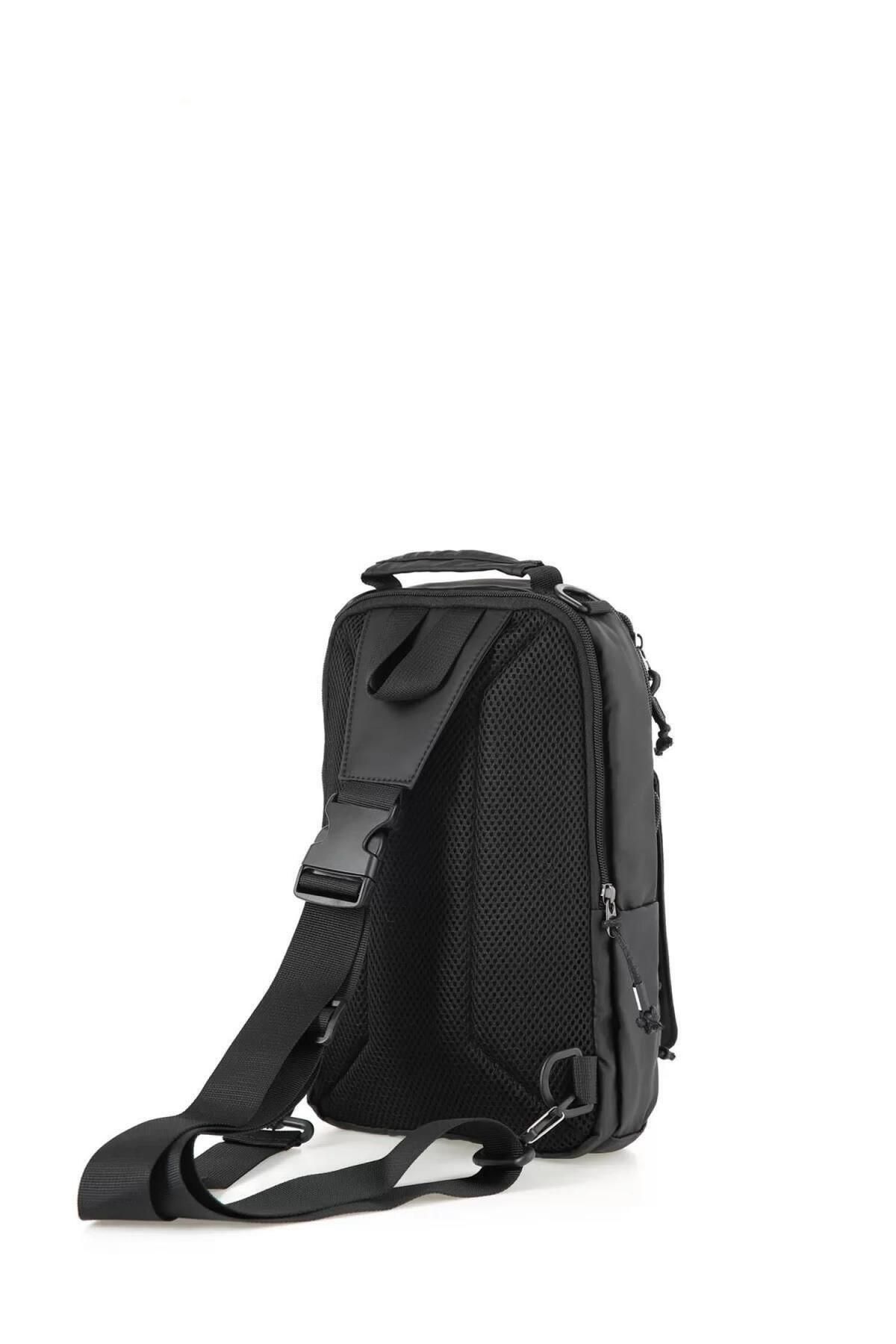 ÇÇS-Black Men's Body Bag Backpack Ççs31183 2