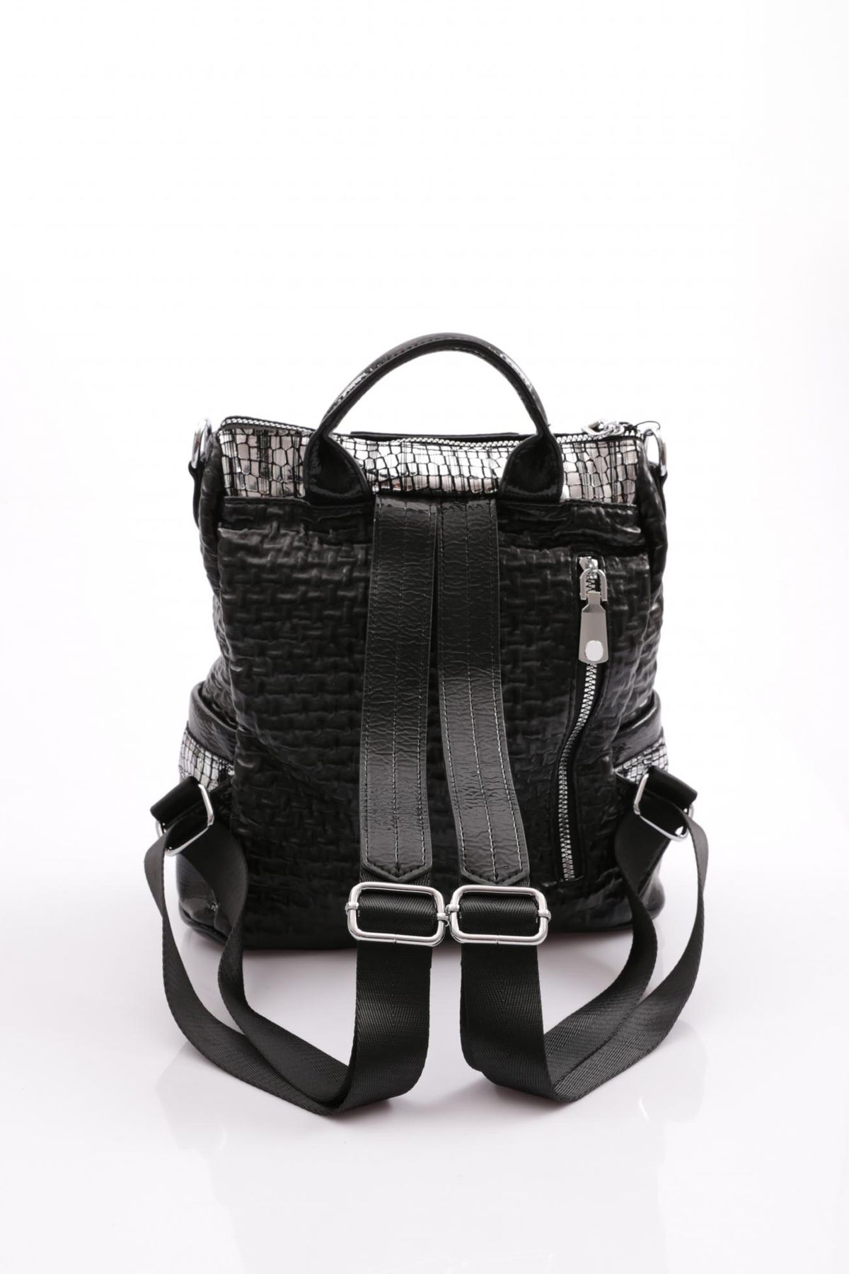ÇÇS-Ççs 17369 - Women's Checkerboard Patterned Arm and Backpack 3