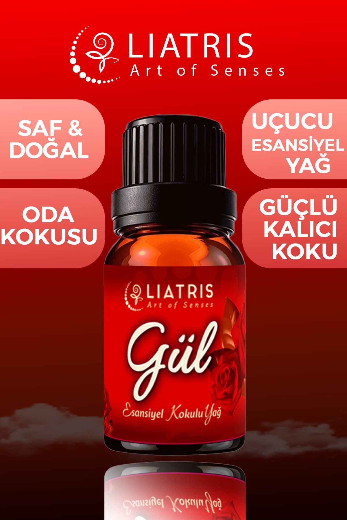 liatris Gül esansiyel uçucu yağ,hava nemlendirici,buhurdanlık,oda parfümü 10ml %100 Saf & doğal koku