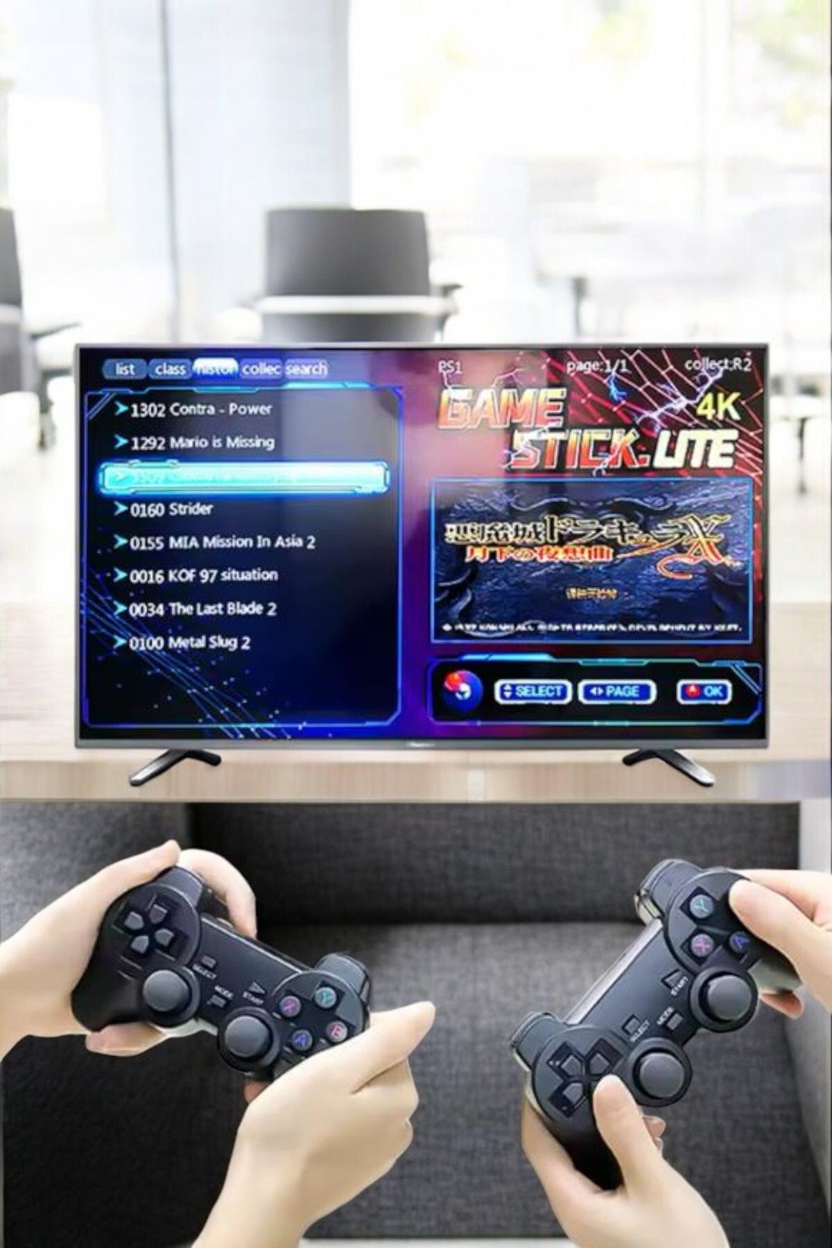 Clevora-Game Stick 2000 Game 2.4g Wireless Dual Handle High Sensitivity Wireless 5