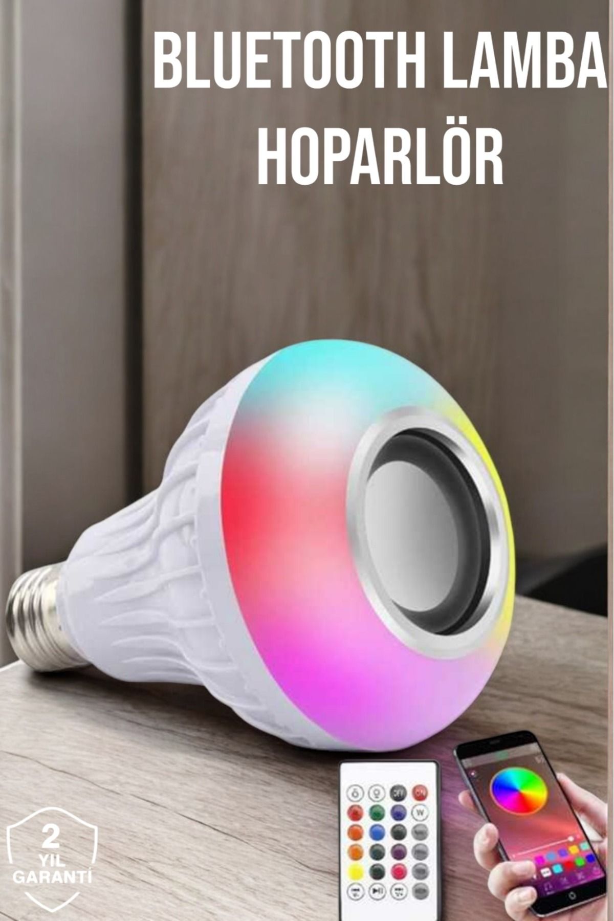 UCUZTEKNO Bluetooth Hoparlör RGB LED Teknolojisi ile Müzik ve Aydınlatma