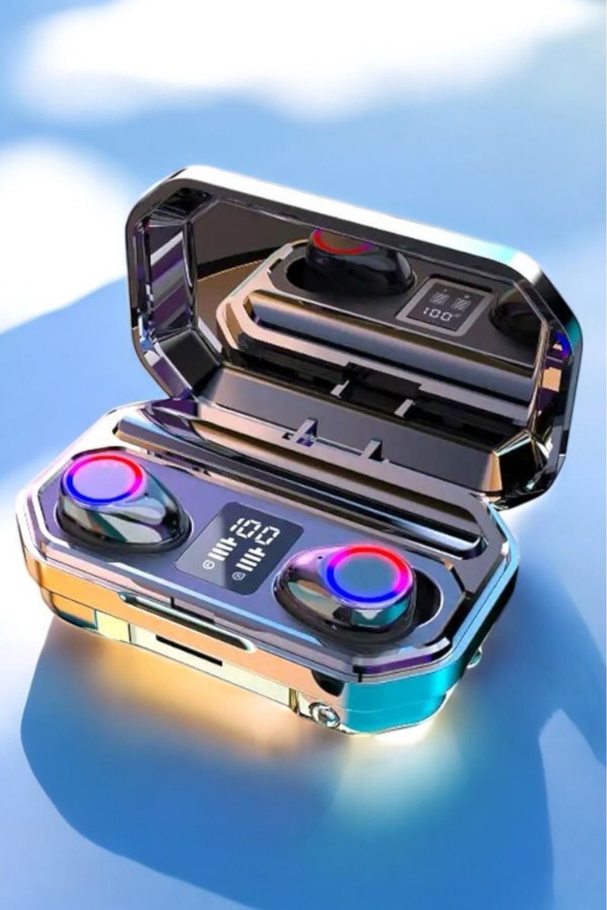 esey ticaret Kablosuz Bluetooth Kulaklık Dijital Göstergeli Uzun Pil Ömrü