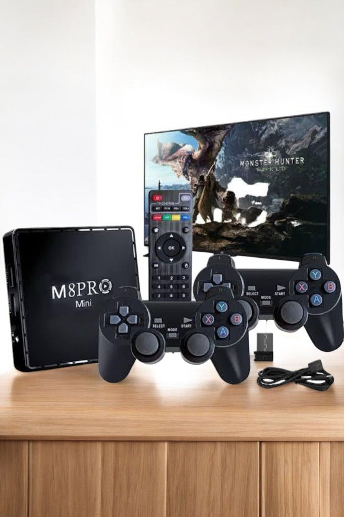BellaThec-Double Lever Game Console - 1000 Classic Games, Tv Box, Netflix, Youtube, and Arcade Enjoyment All in One! 3