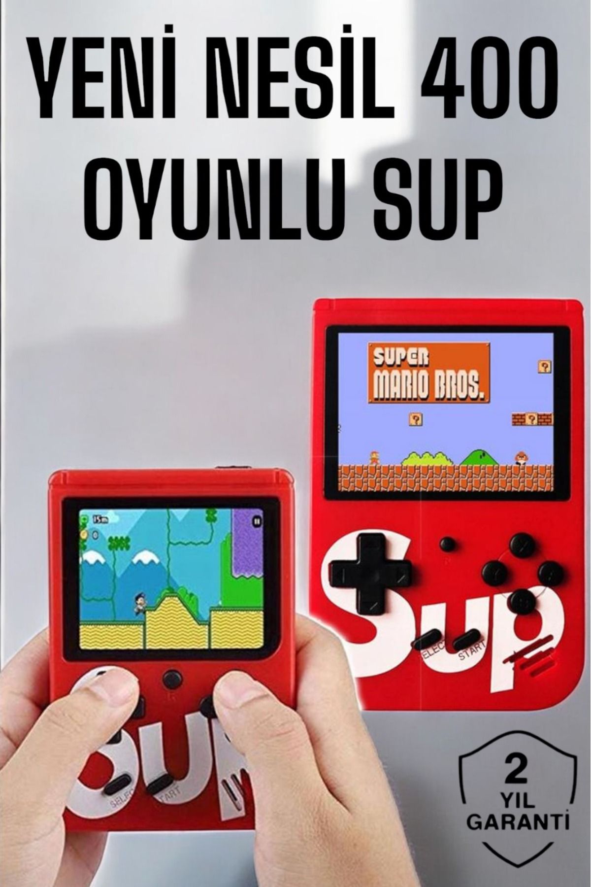 UCUZTEKNO Yeni Nesil Çocuklara Özel SUP 400 Oyunlu Mini El Konsolu