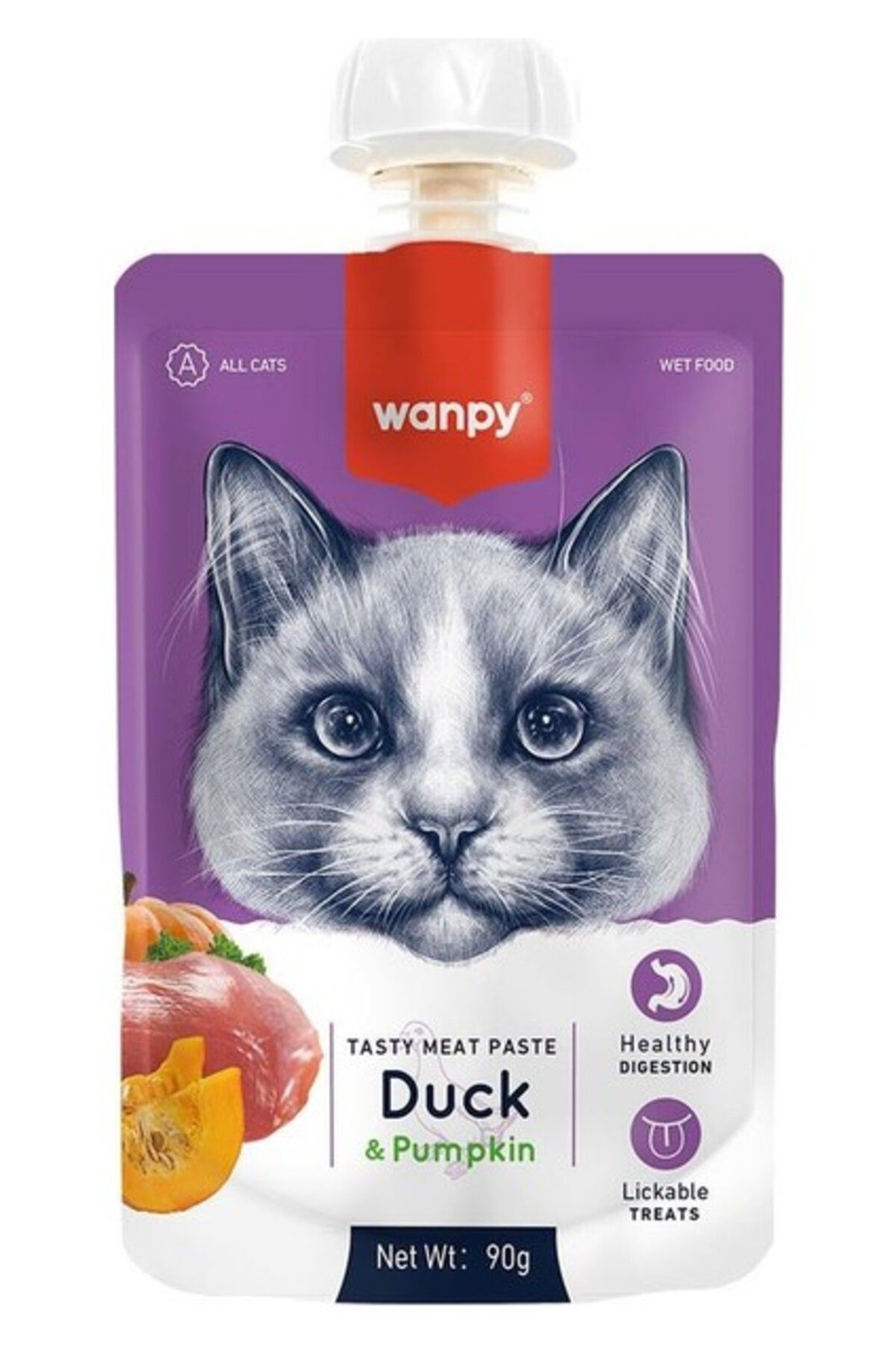Orqinel Wanpy Taze Ördekli&bal Kabaklı Kedi Et Ezmesi 90 gr