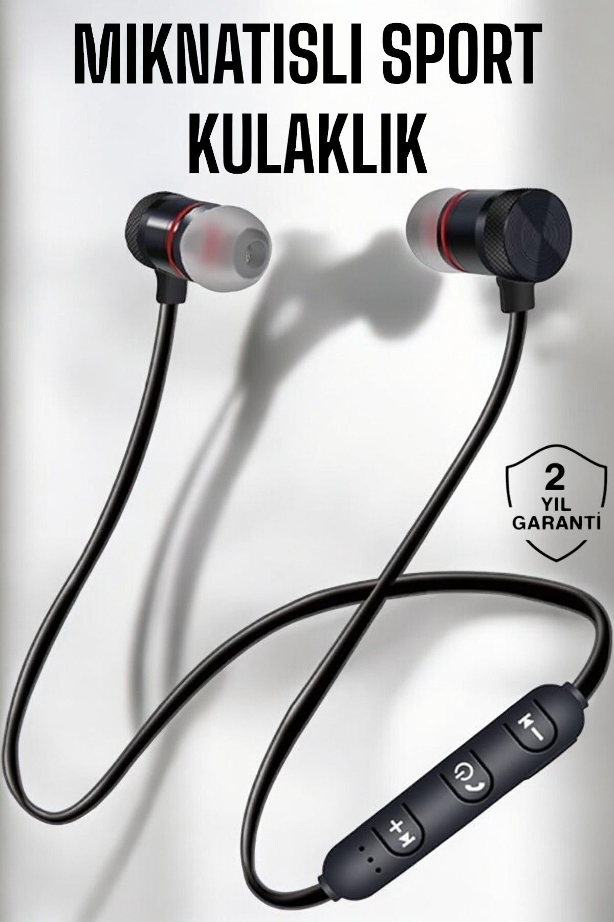 NOY Kablolu Mıknatıslı Sport Kulaklık Bluetooth Bağlantılı