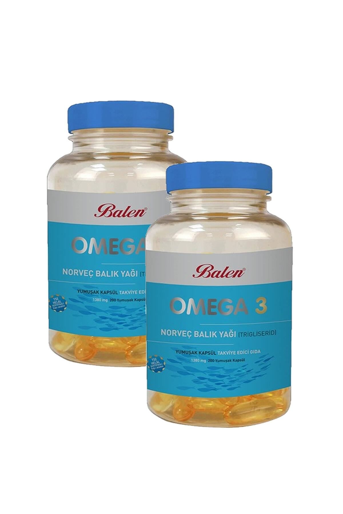 Balen 2 Adet - Balen Omega 3 Norveç Balık Yağı 200 X 1380mg