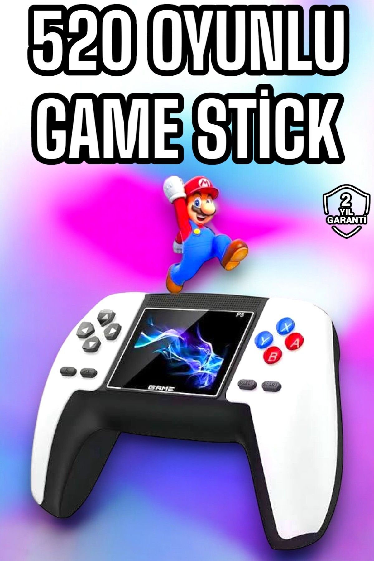 teknodayım Game Stick 520 Oyunlu Retro Konsol Çocuklara Özel