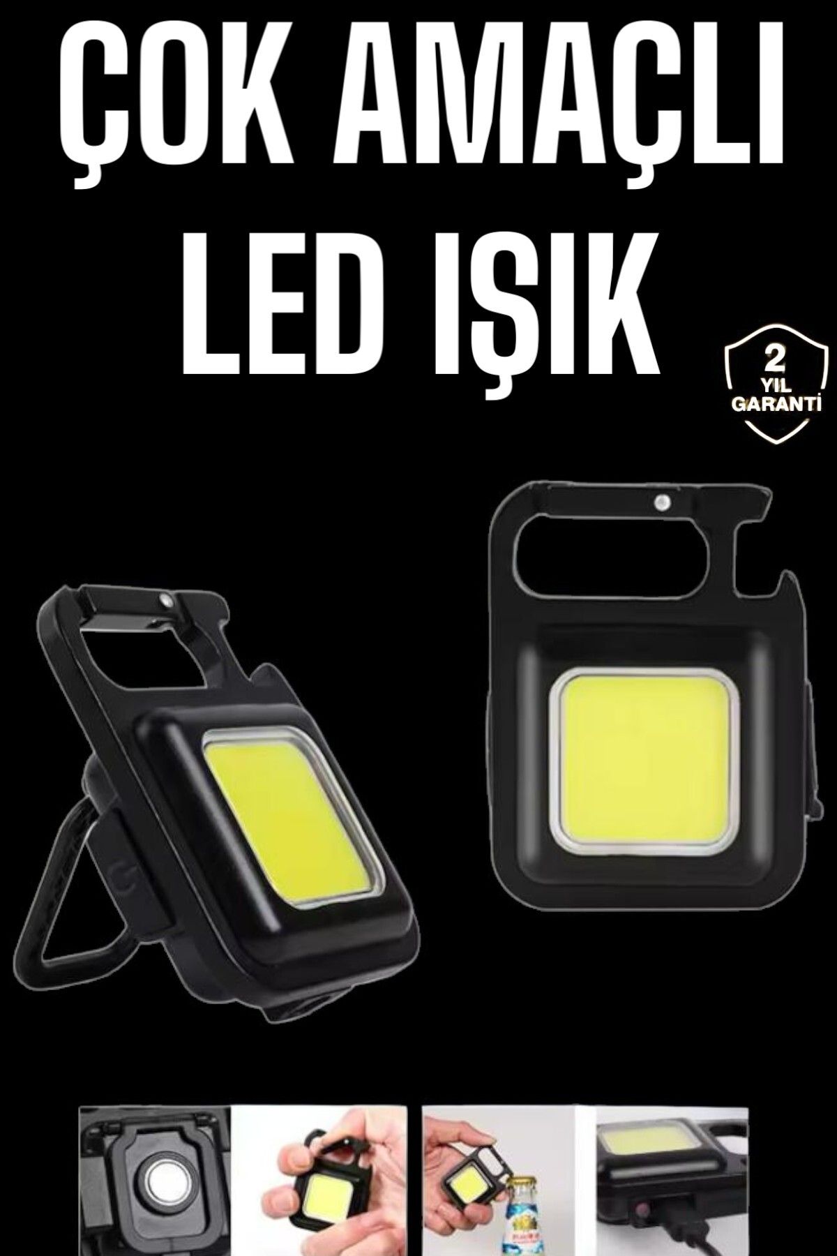 UCUZTEKNO Led Işık Acil Durum Işığı Çok Fonksiyonlu Mıknatıs Özelliği