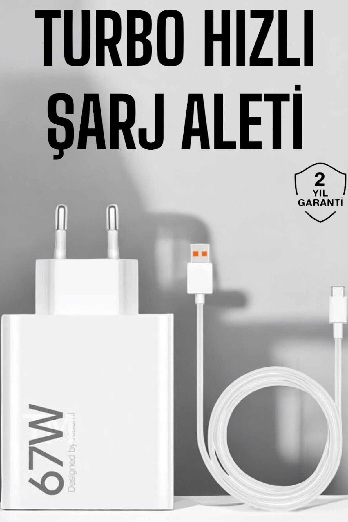 ASTRALTECH Şarj Aleti 67W Hızlı Şarj Turbo Type-C Uyumlu Şarj Adaptörü Kablosu