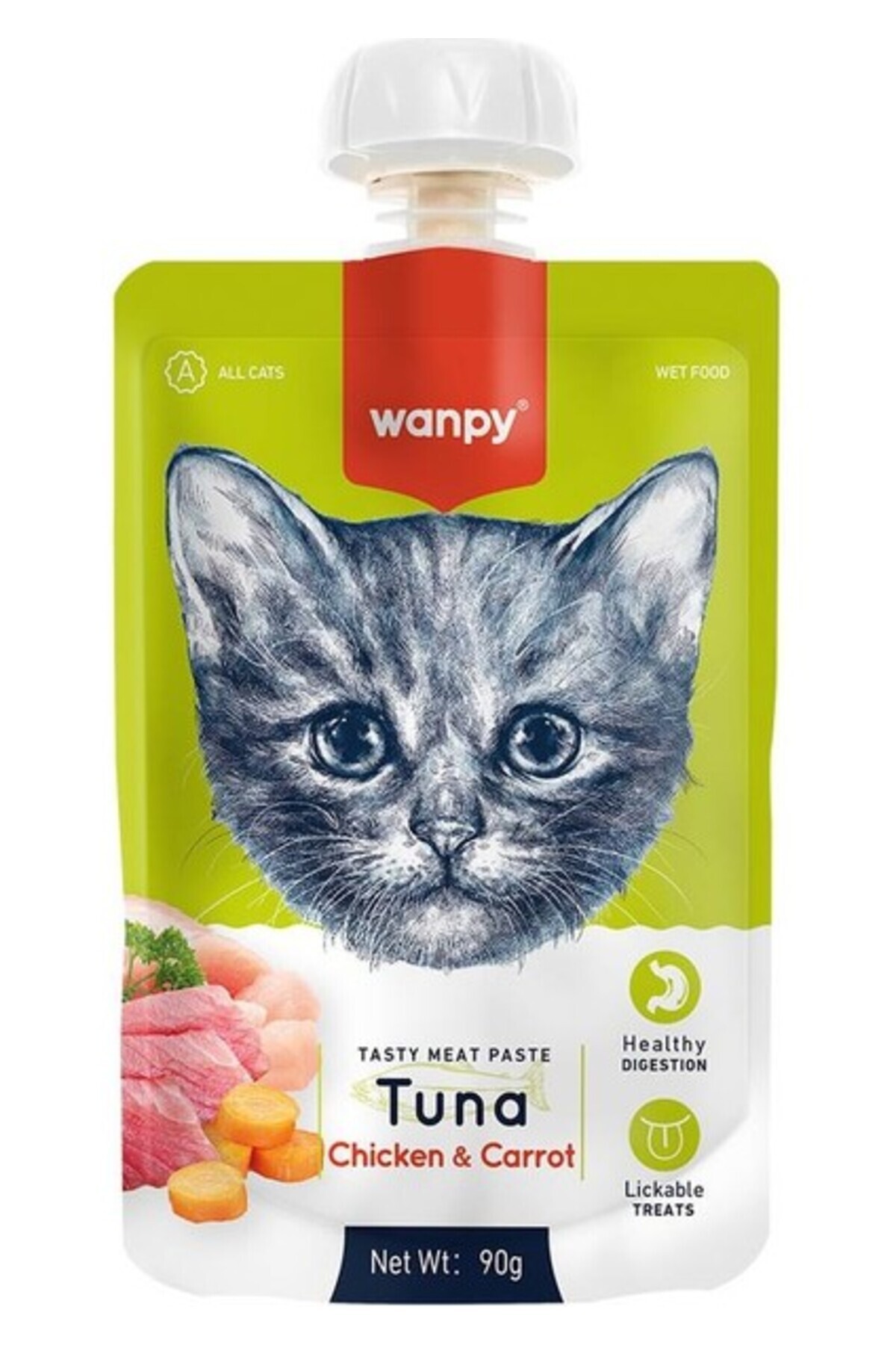 Wanpy Taze Ton Balıklı&tavuklu Kedi Et Ezmesi 90 gr