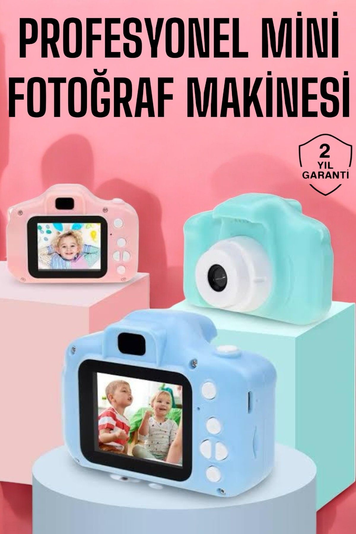 ASTRALTECH Çocuklara Özel Dijital Fotoğraf Makinesi Mini 1080P HD Kaliteli