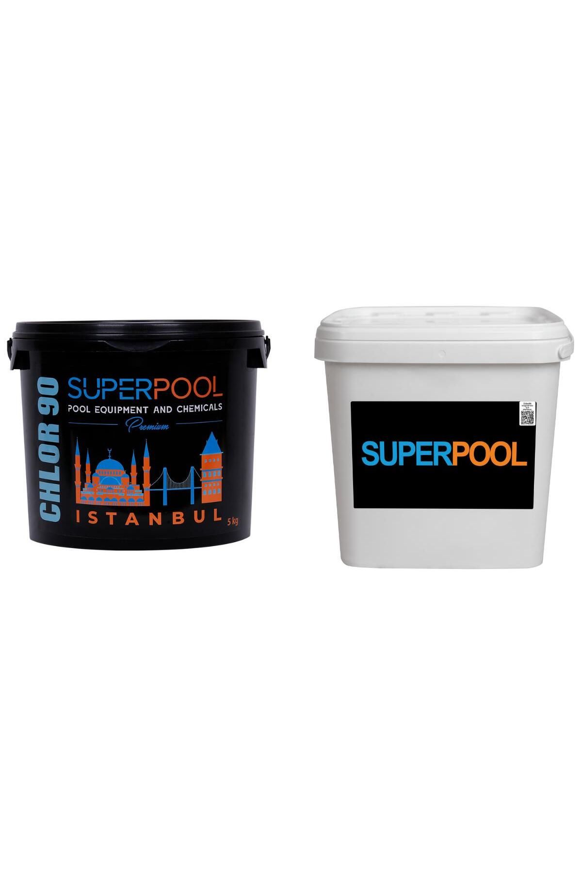 Superpool Premium SPP Superpool %90 5 KG Klor ve Toz Ph Düşürücü 10 KG İkili Set