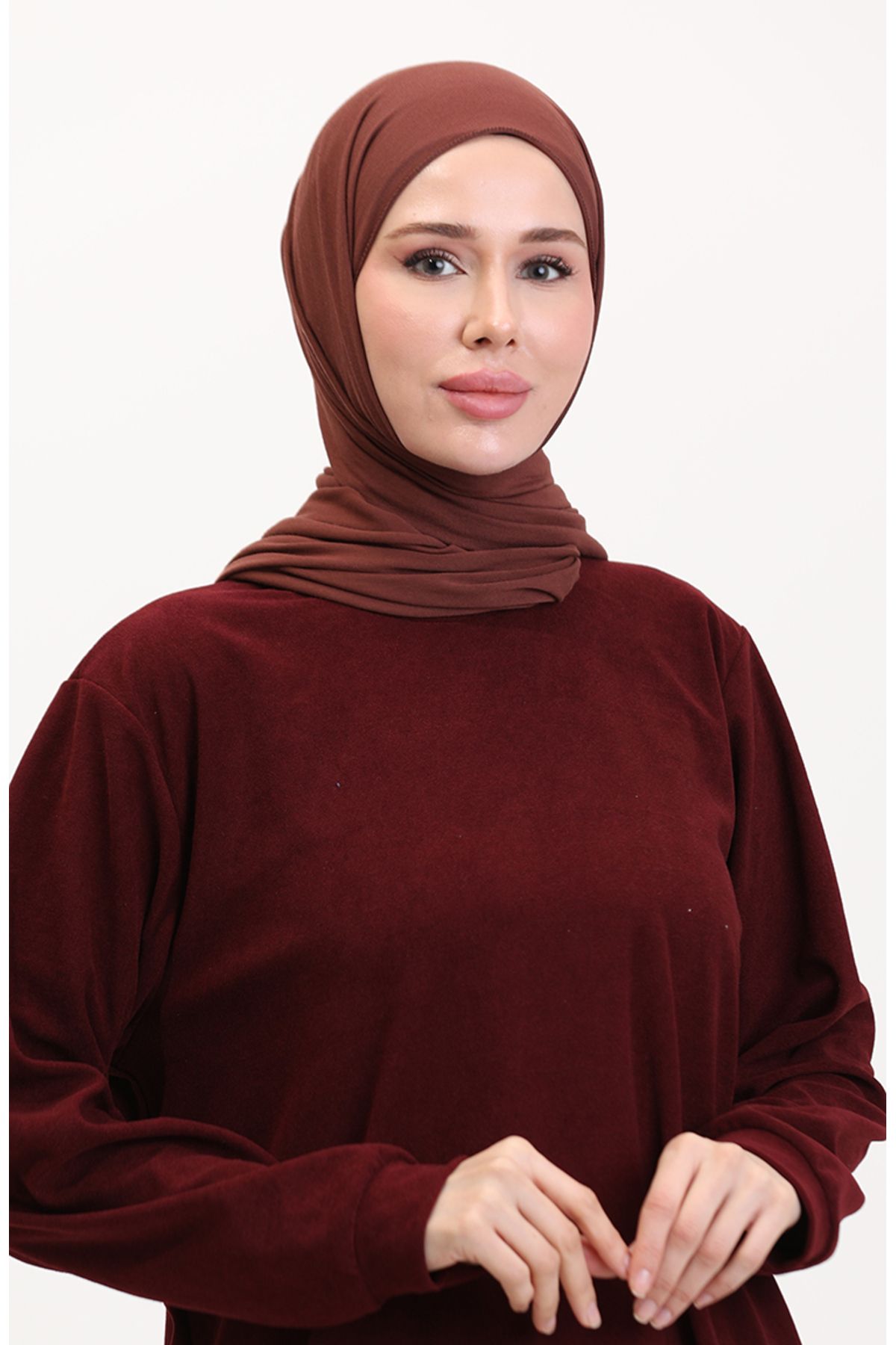 sefamerve-Sada tuniky a kalhot Claret Red - 0565-04 3