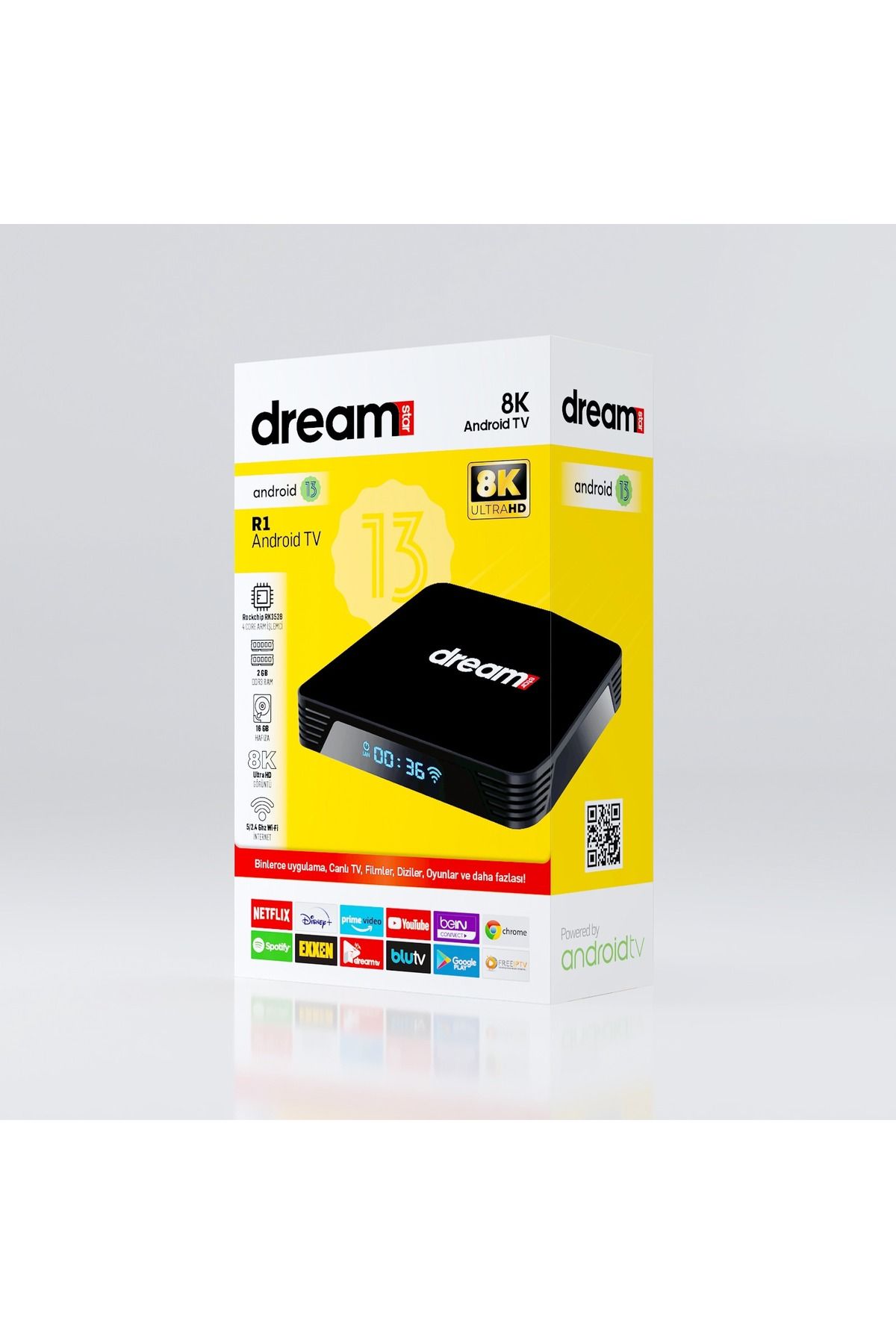 Dreamstar R1 8K Android TV Box Android 13