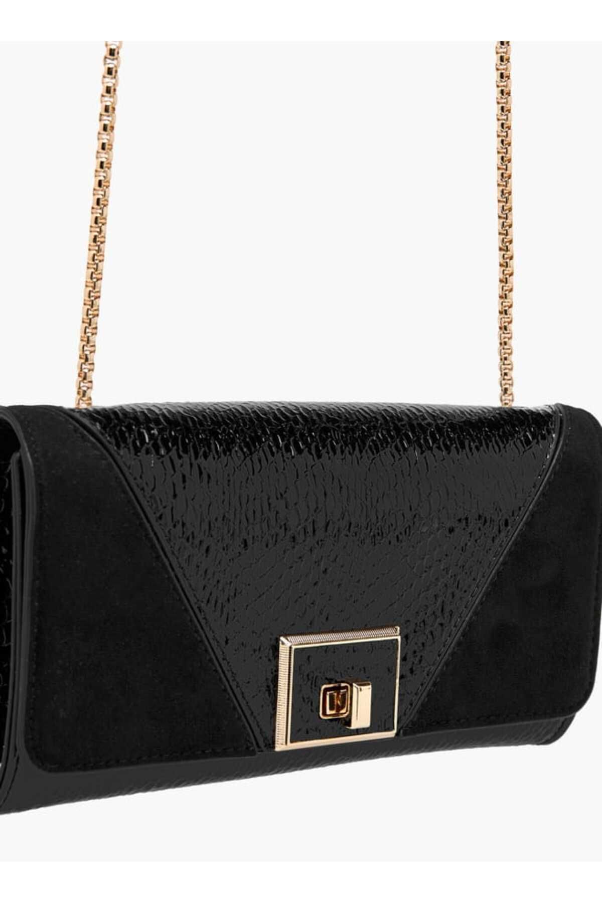 Celeste-Textured Clutch with Chain Strap 4