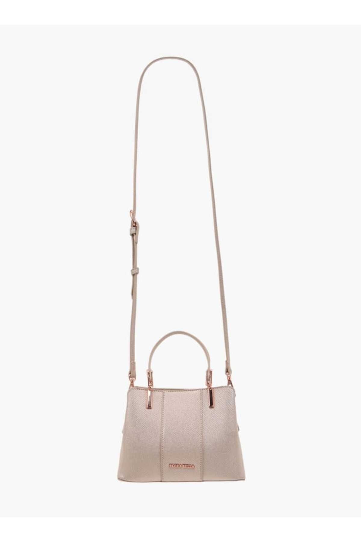 Flora Bella by Shoexpress-Flora Bella Textured Tote Bag with Double Handle and Zip Closure 2