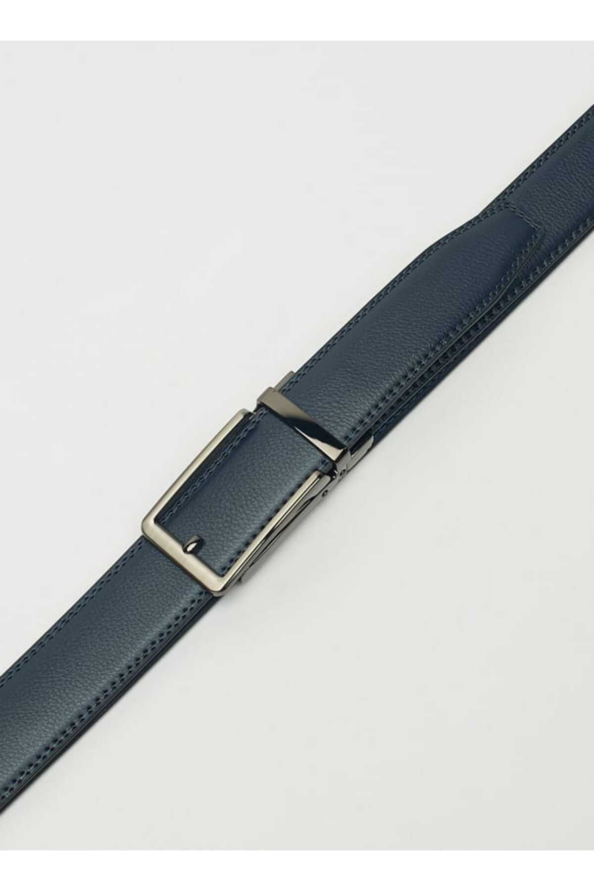 LBL by Shoexpress-LBL by Shoexpress Textured Reversible Belt with Pin Buckle Closure 2