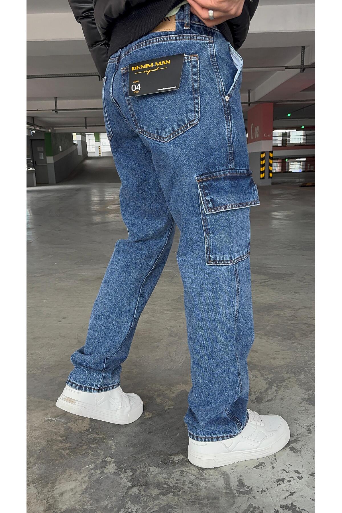 DARK BLUE BAGGY CARGO — آبی 2544 — تصویر 3 از 3