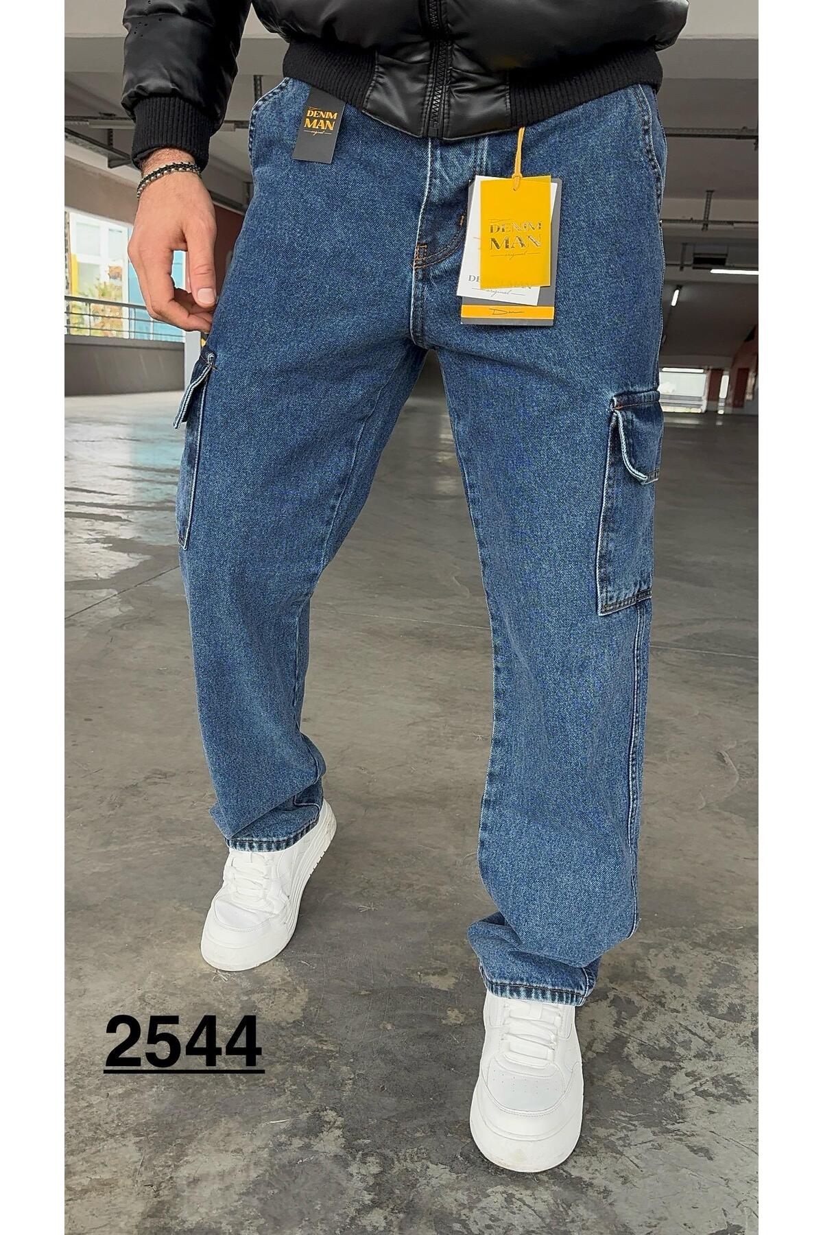 KOYU MAVİ BAGGY KARGO — آبی 2544