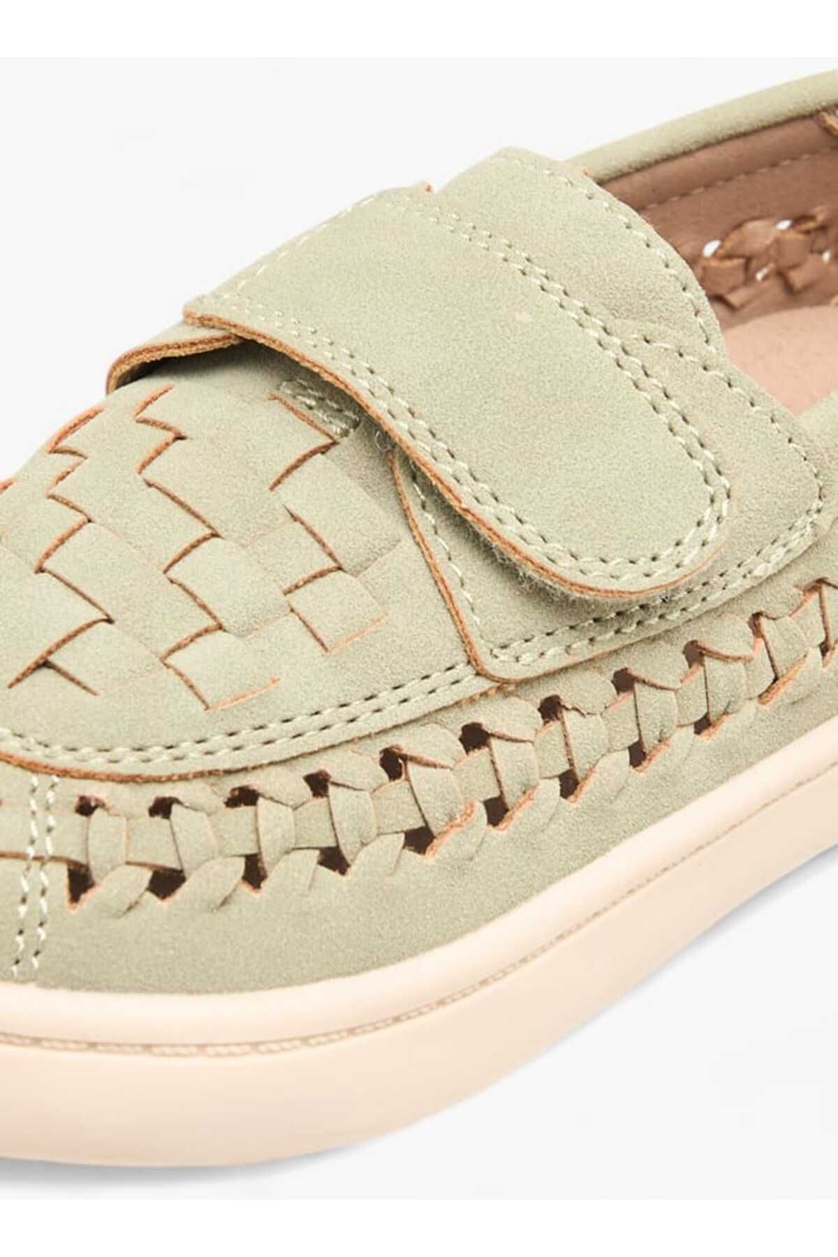Barefeet-Weave Textured Loafers with Hook and Loop Closure 4