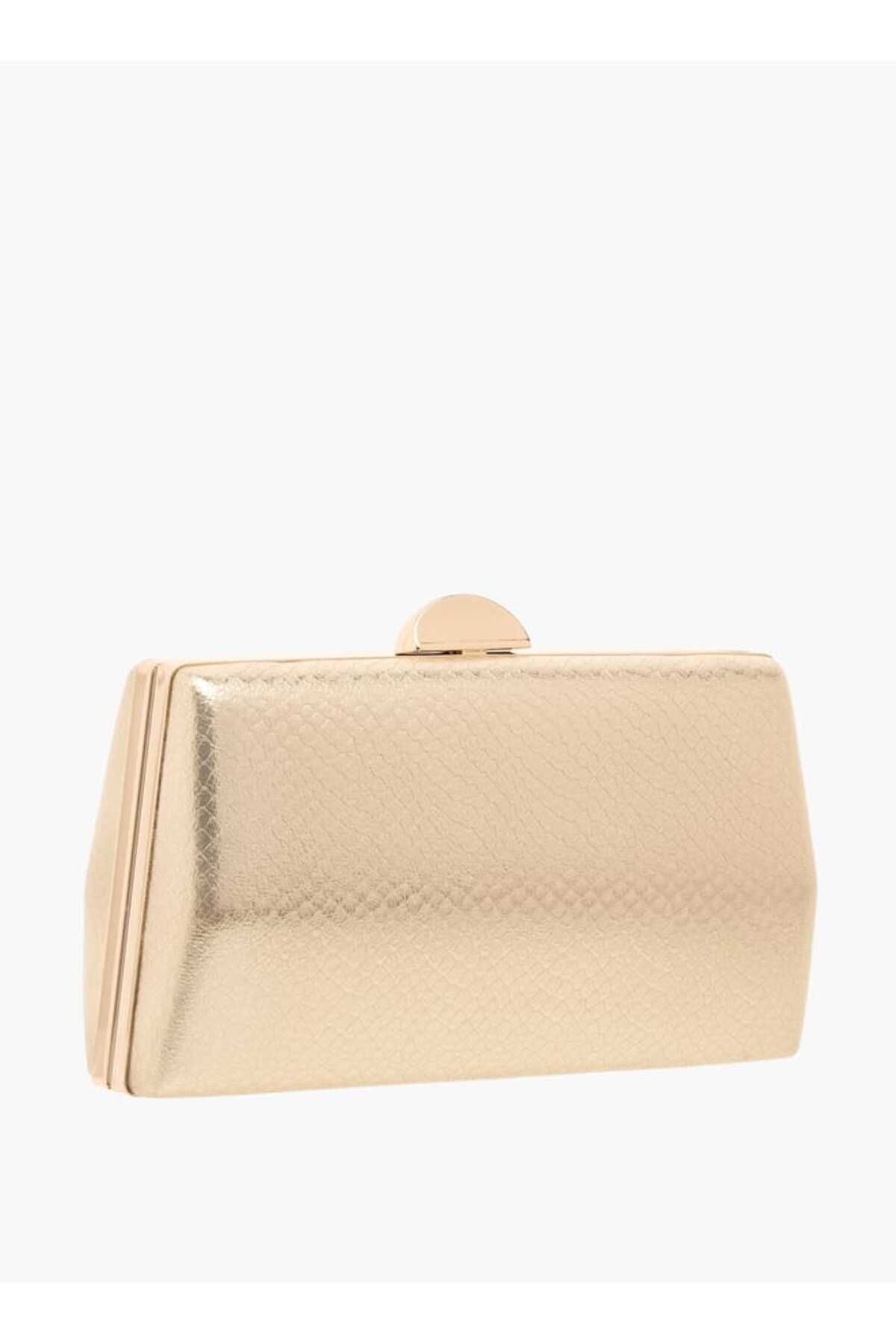 Flora Bella by Shoexpress-Flora Bella Textured Clutch with Flap Closure and Chain Strap 3