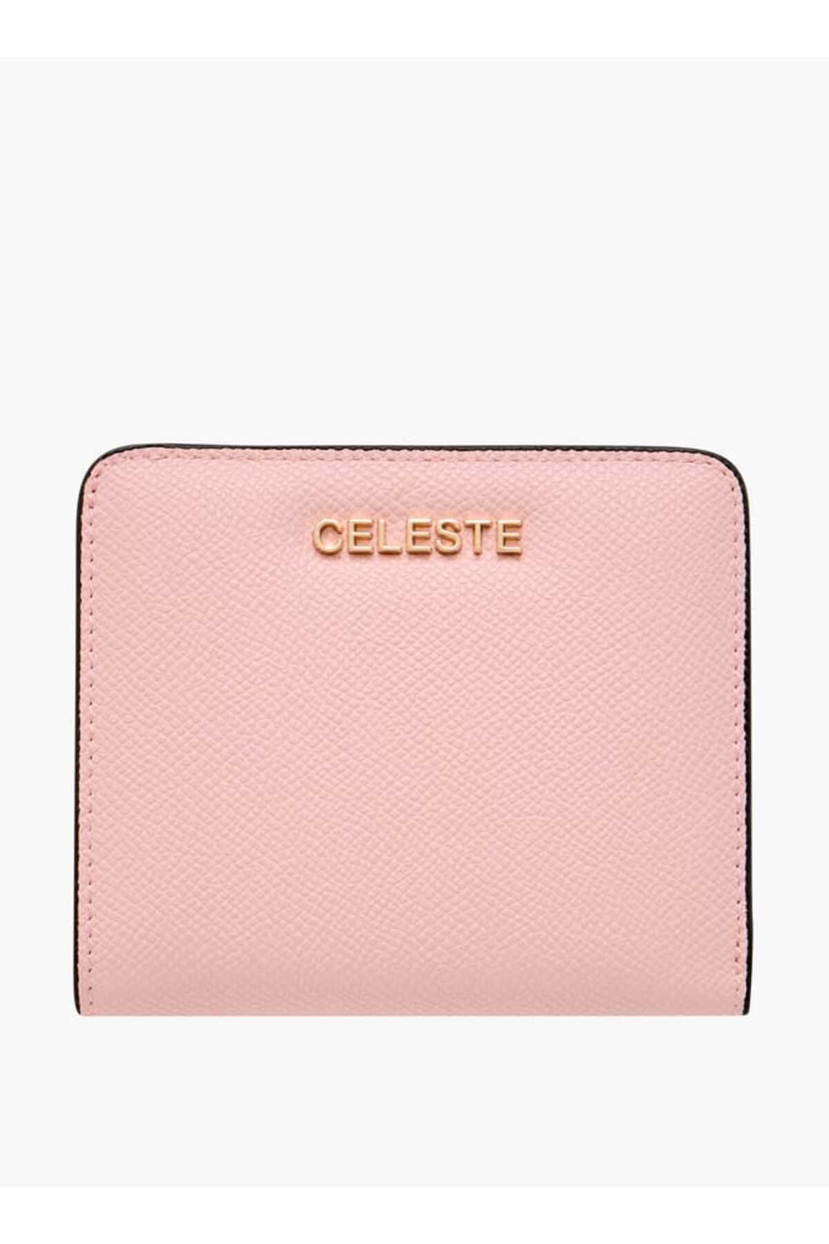 Celeste-Textured Wallet with Button Closure 1