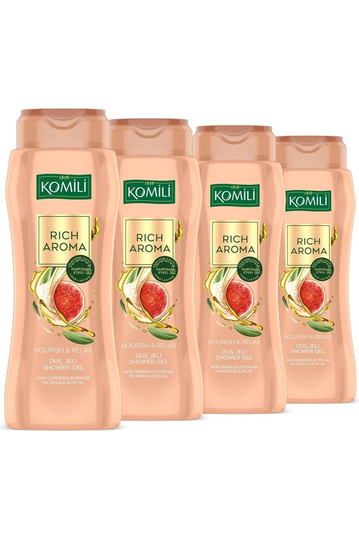 Komili Rich Aroma Shower Gel Nourish&Relax 500 ml 4 adet