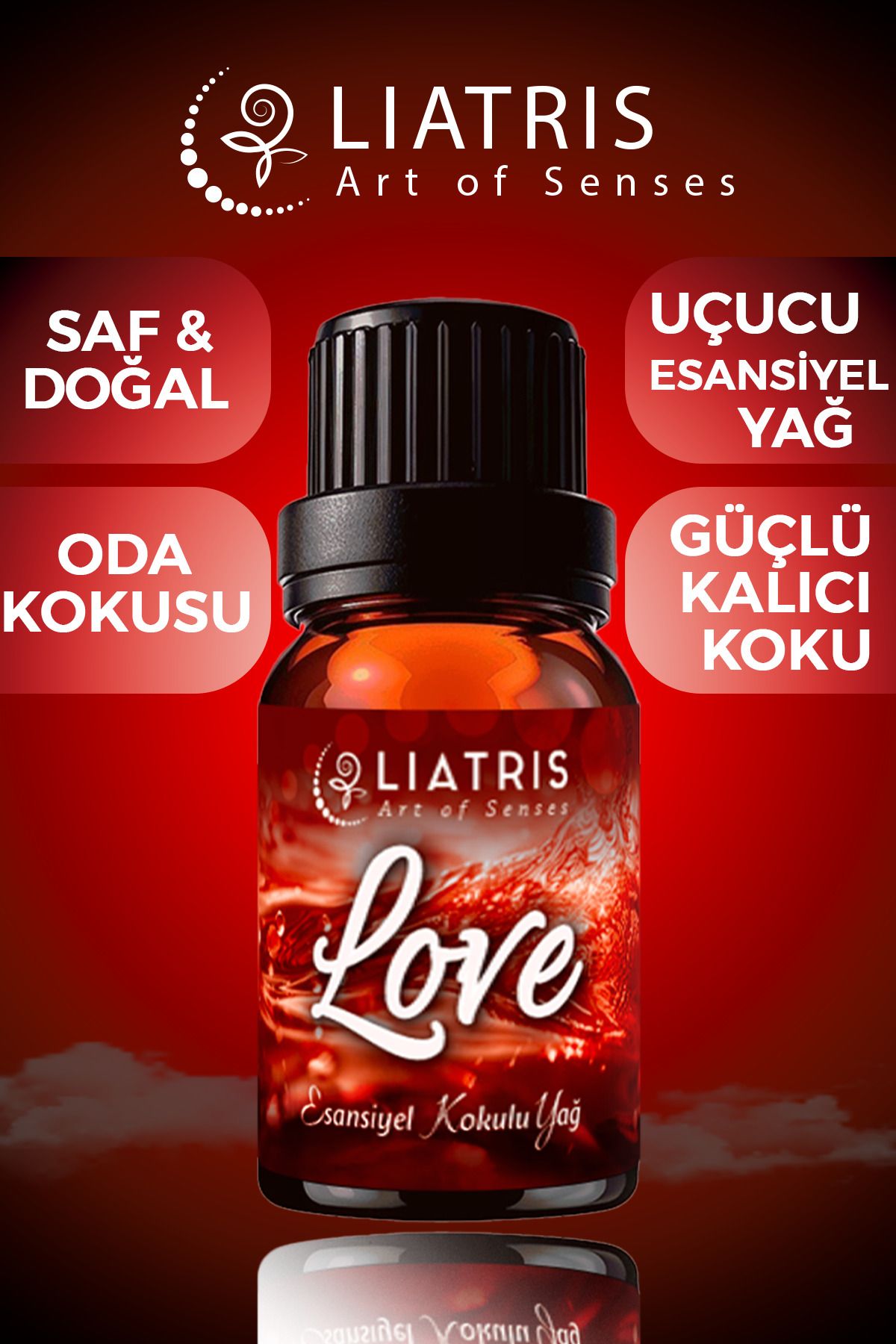 liatris Love esansiyel uçucu yağ,hava nemlendirici,buhurdanlık,oda parfümü 10ml %100 Saf & doğal koku