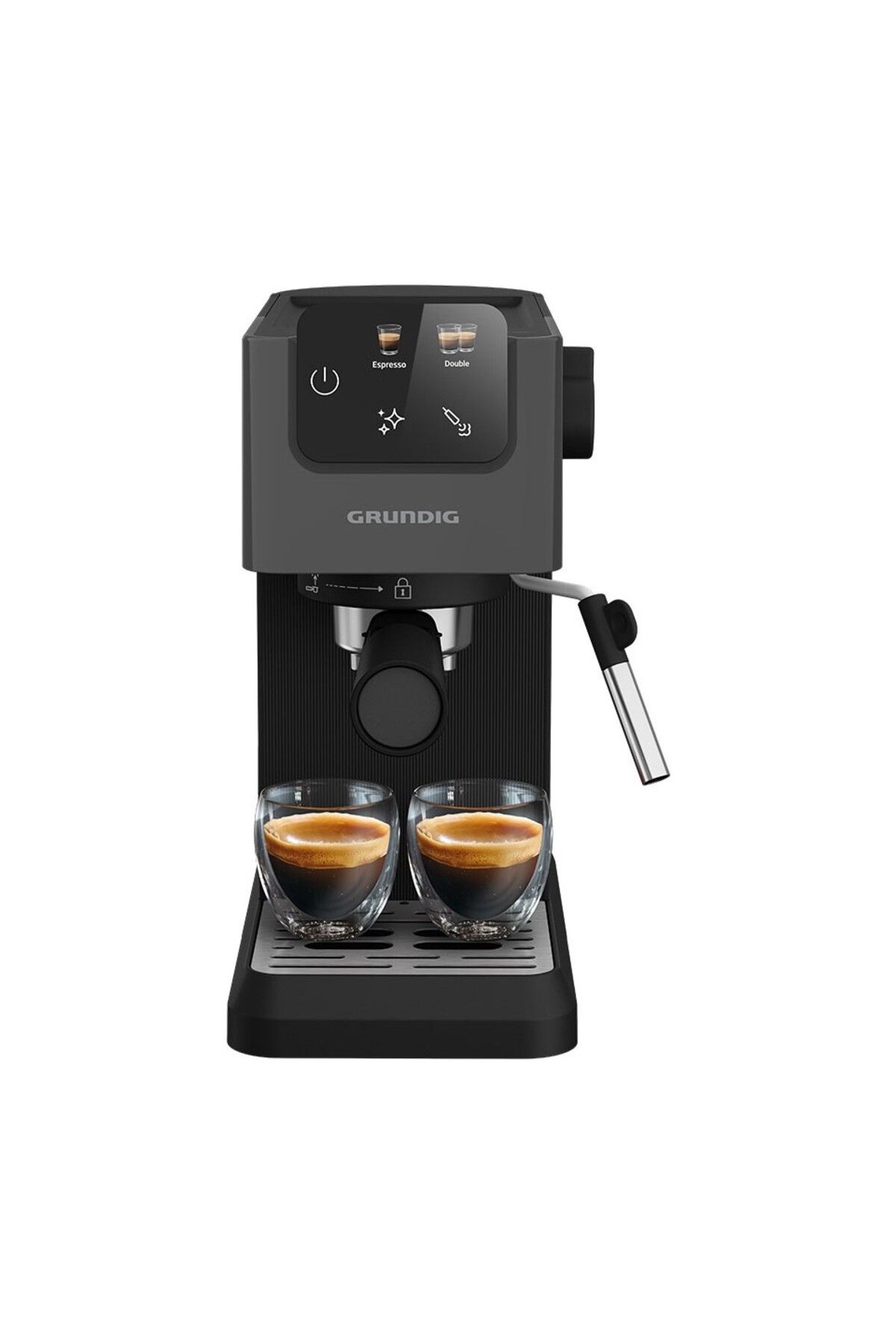 Grundig Coffee Yarı Otomatik Süt Köpürtücülü Espresso Makinesi  15 Bar Basınç 1500 Watt