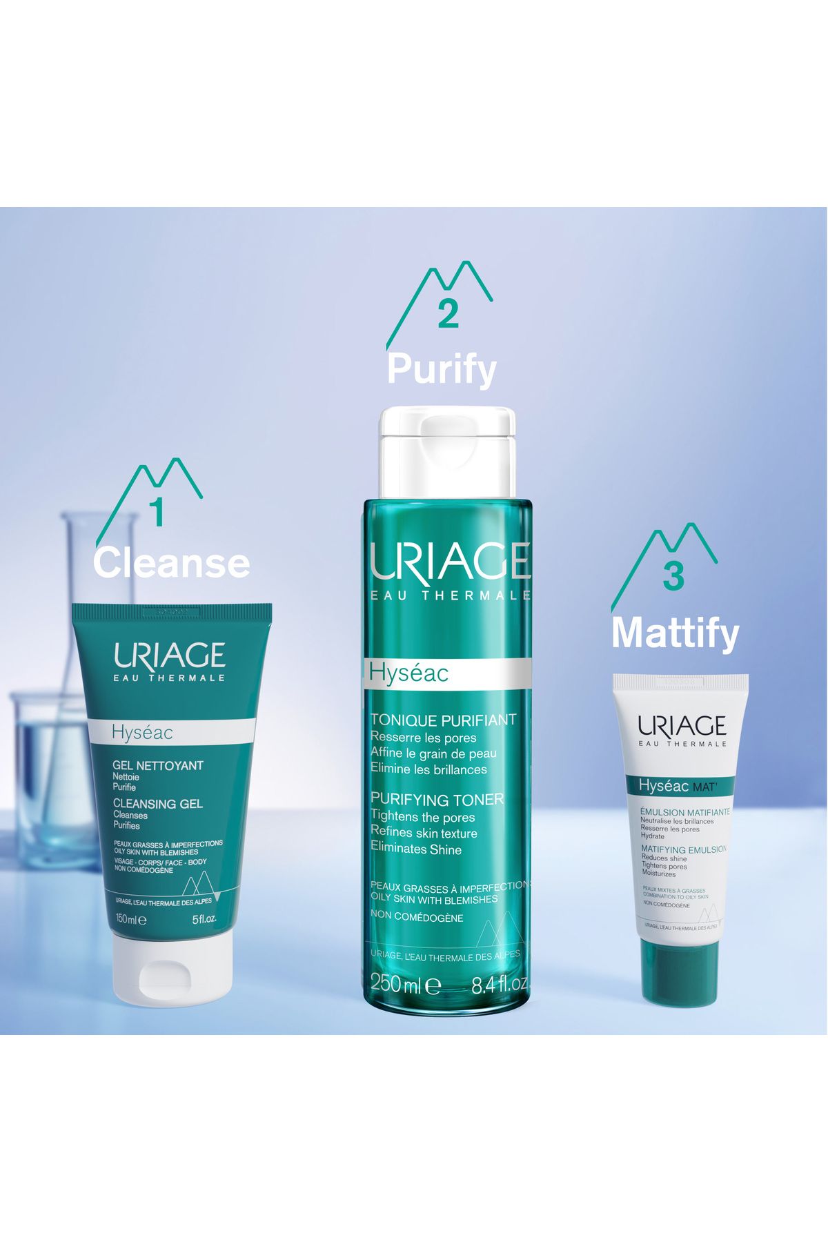 Uriage-Hyseac Mat 40 Ml - Mattifying and Moisturizing Emulsion Special for Combination and Oily Skin 8