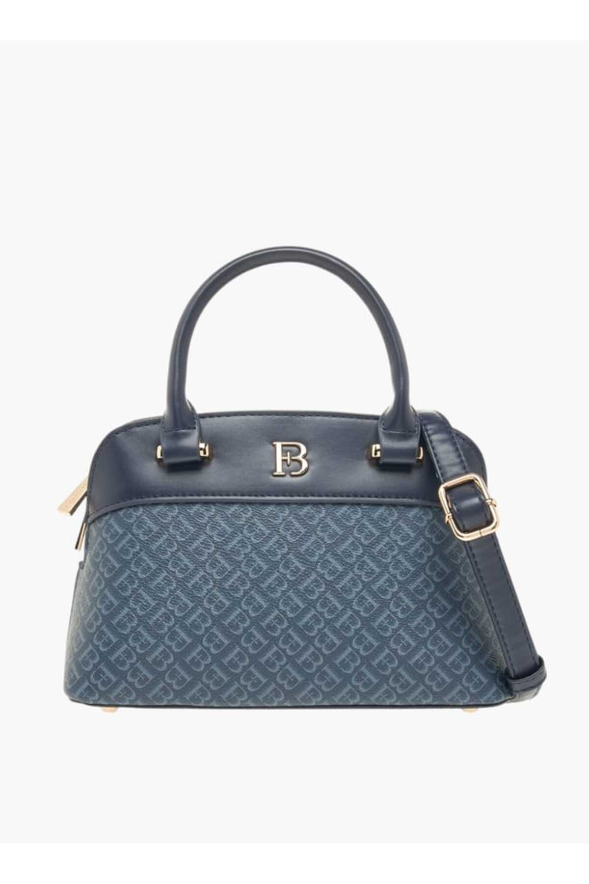 Flora Bella by Shoexpress-Flora Bella Monogram Print Tote Bag with Top Handles and Zip Closure 1