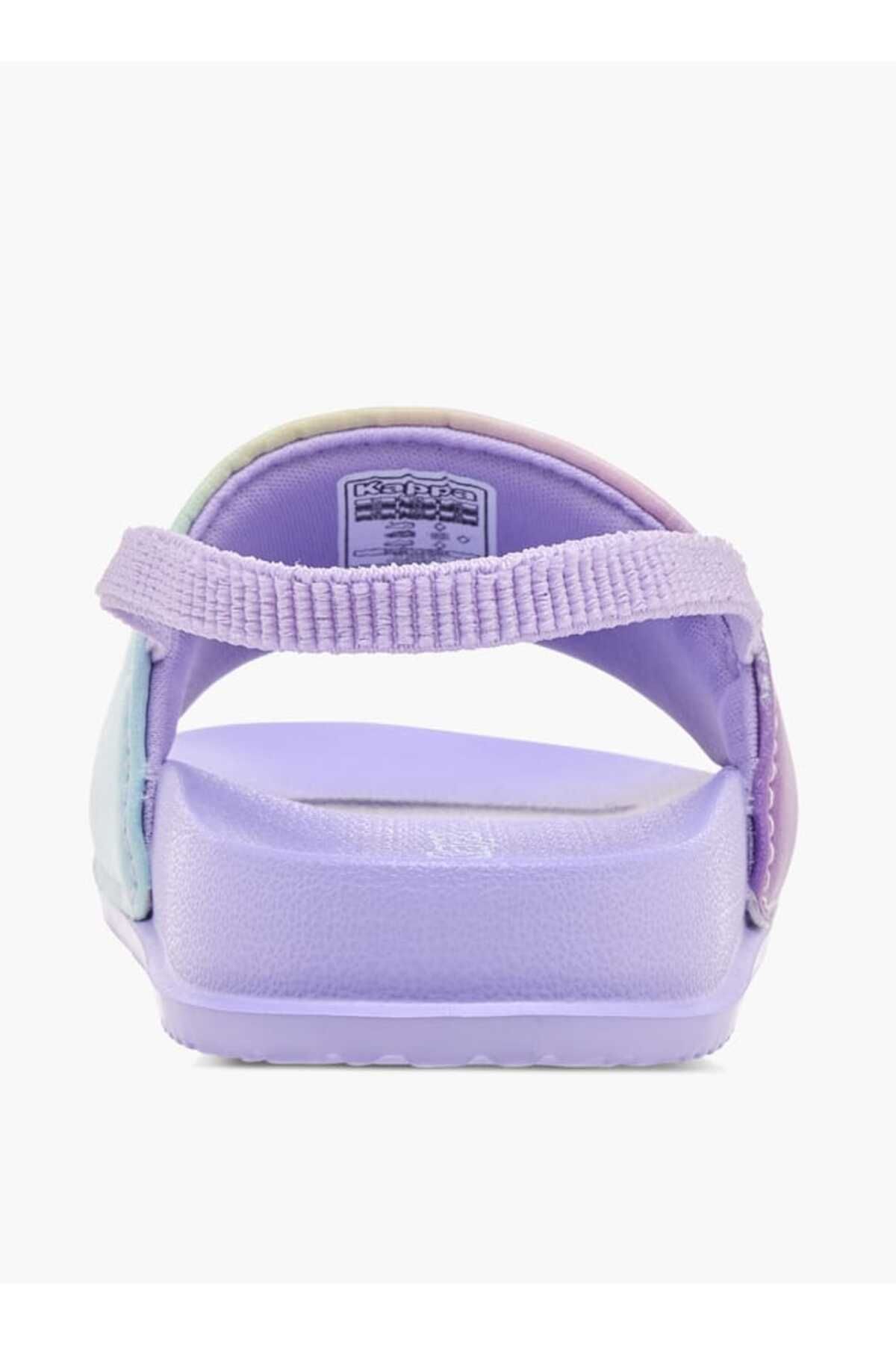 Kappa-Girls' Logo Print Slides with Elasticated Strap 4
