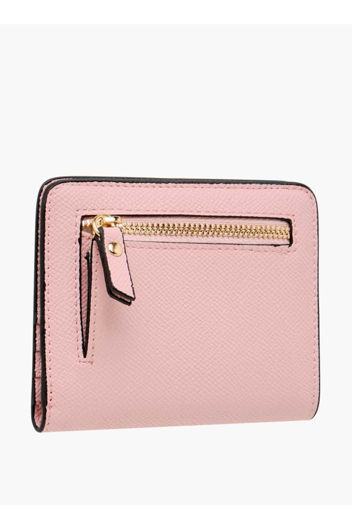 Celeste-Textured Wallet with Button Closure 2