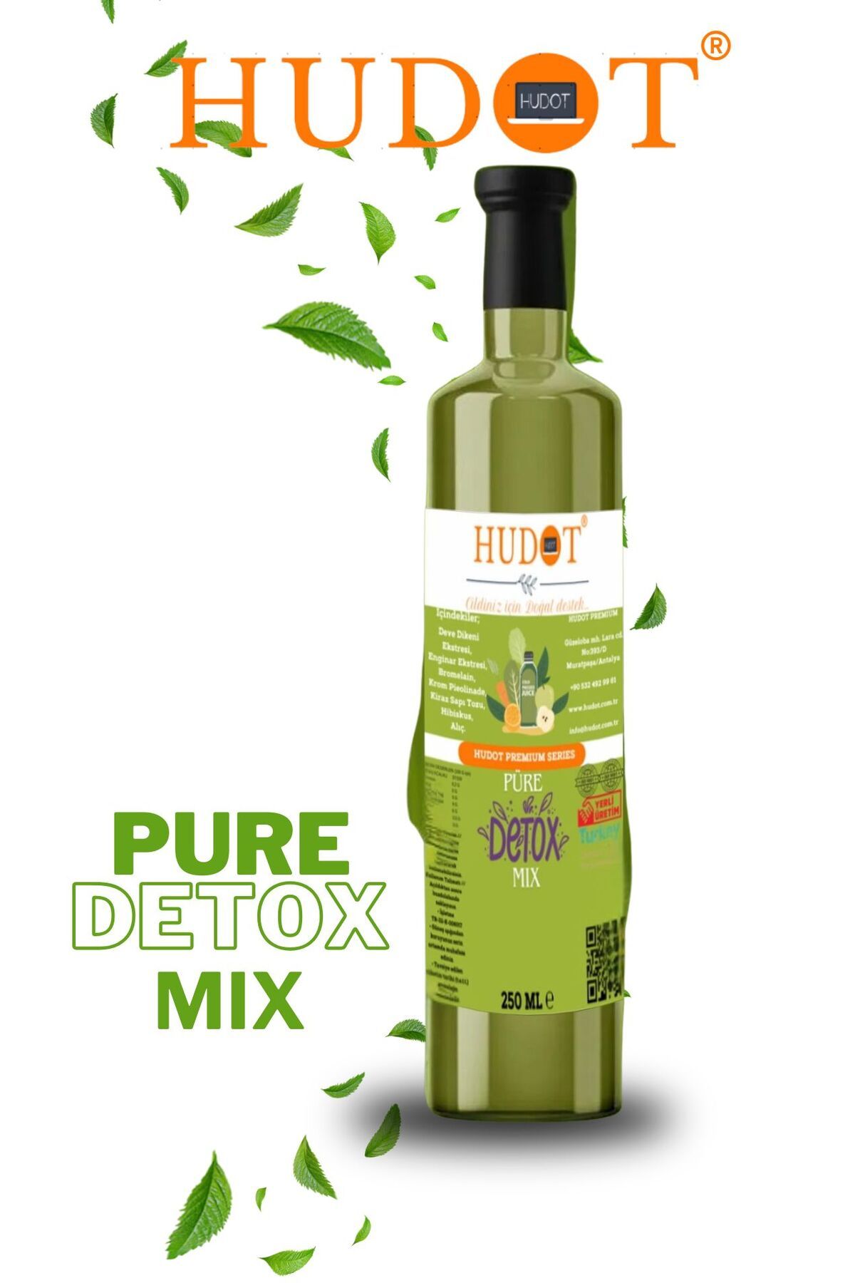 HUDOT Püre Mix Detoks 250 ml HUDOT Gurme Premium