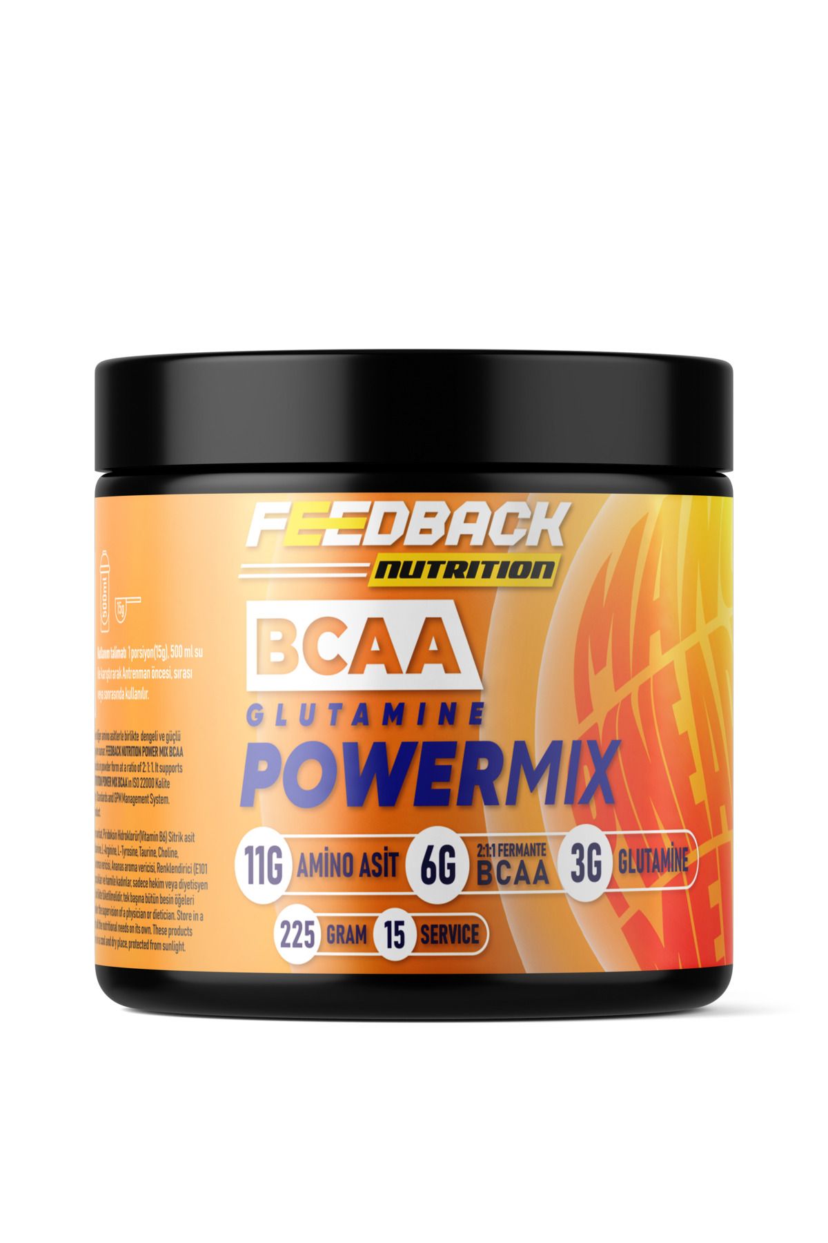 Feedback Nutrition Bcaa + Glutamin Power Mix 225 Gr Mango&Ananas&Kavun