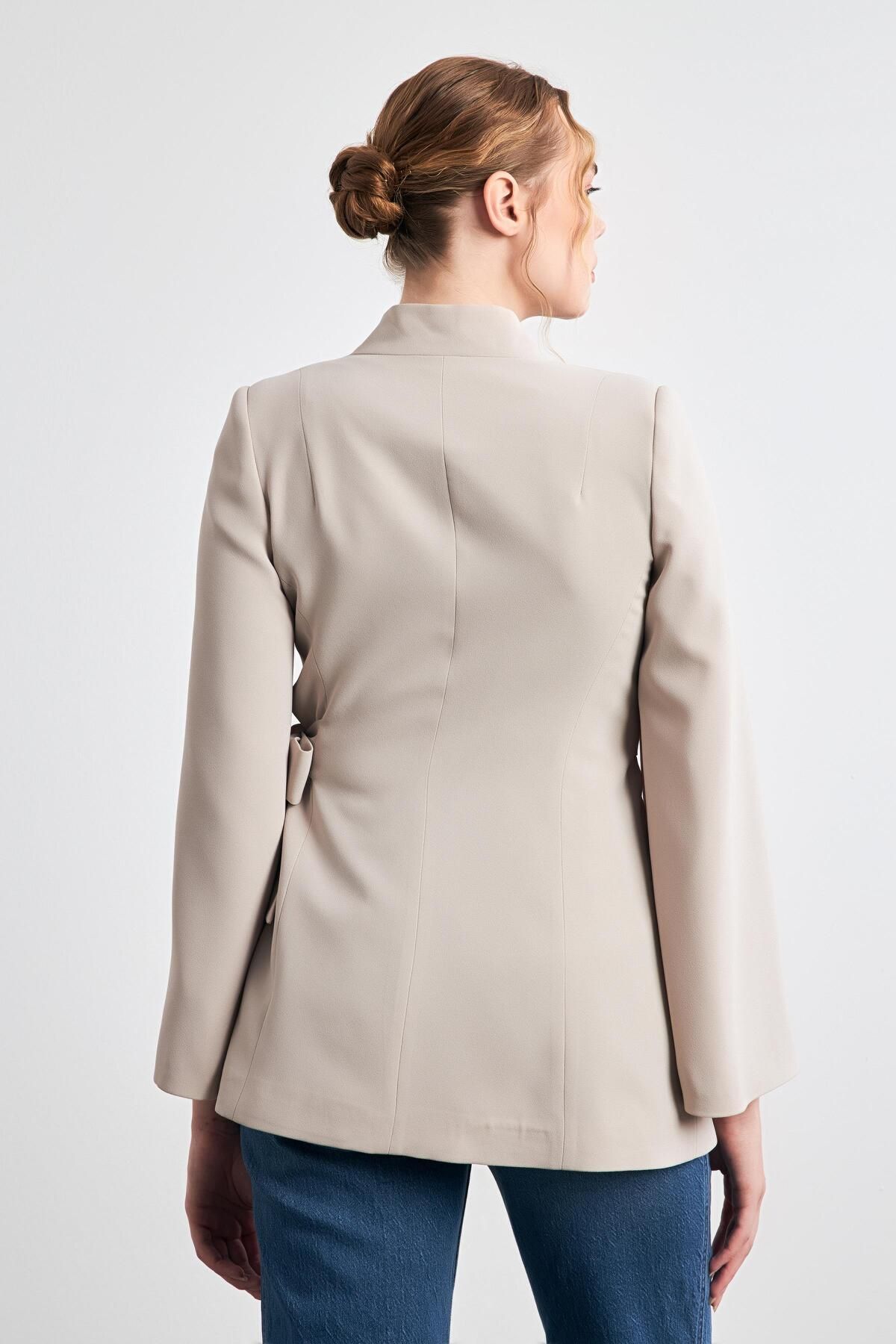 Setre-Jacket with Lacing on the Waist and Stone Sleeve Detail 5